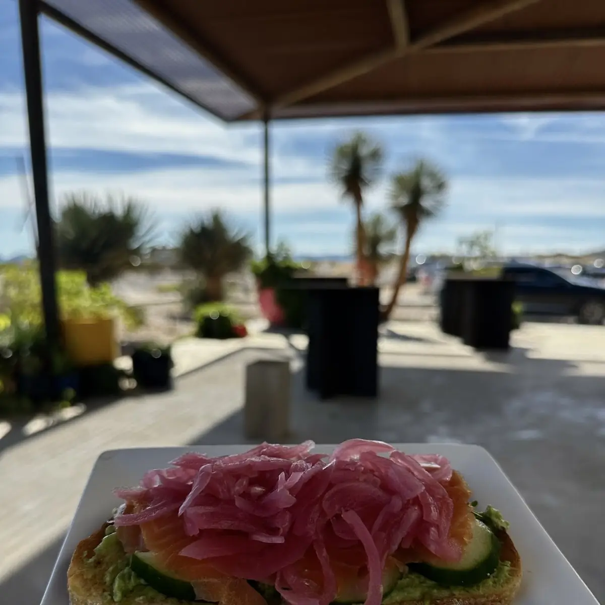 Smoked Salmon Avocado Toast with Cucumbers