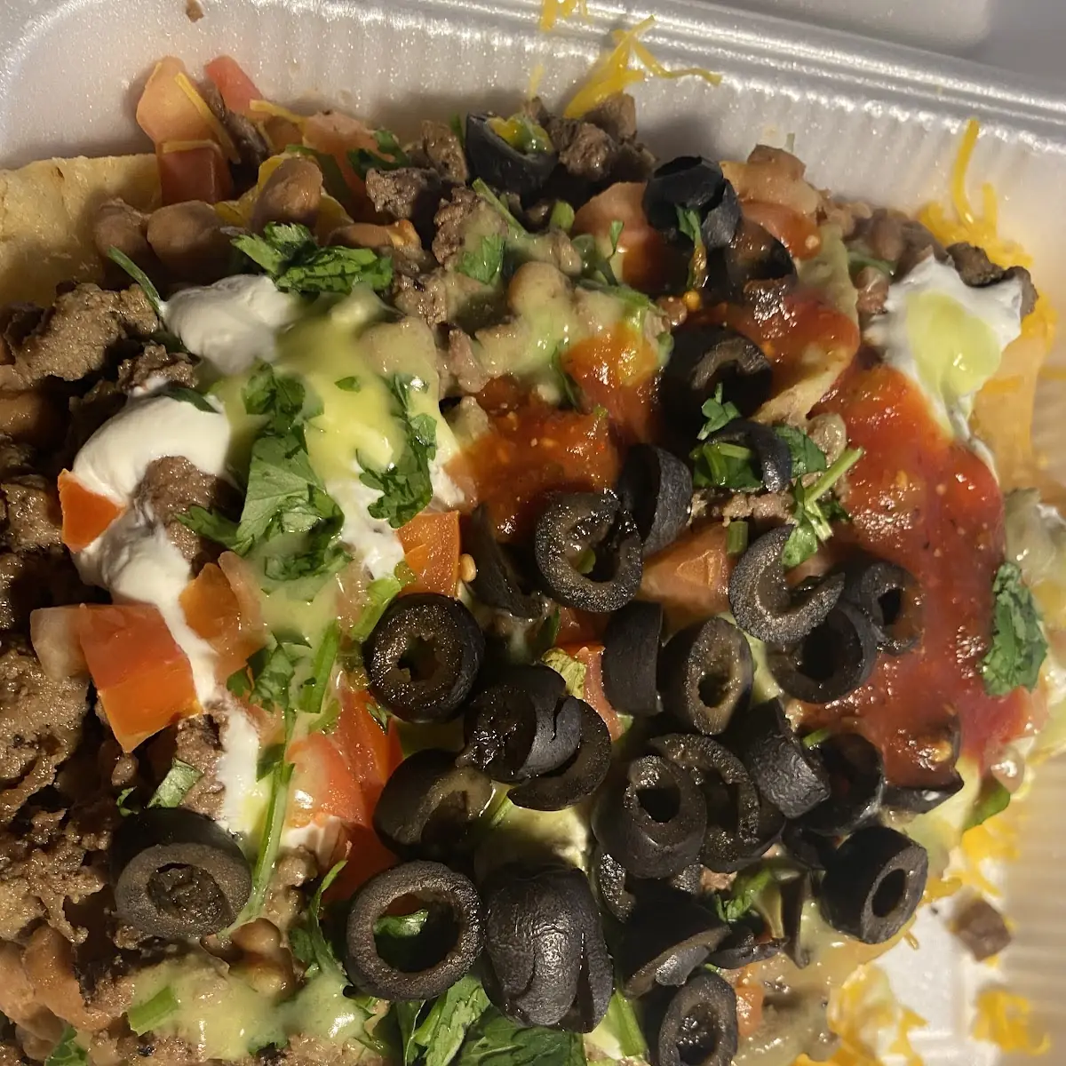 Super Nachos w Green Chile