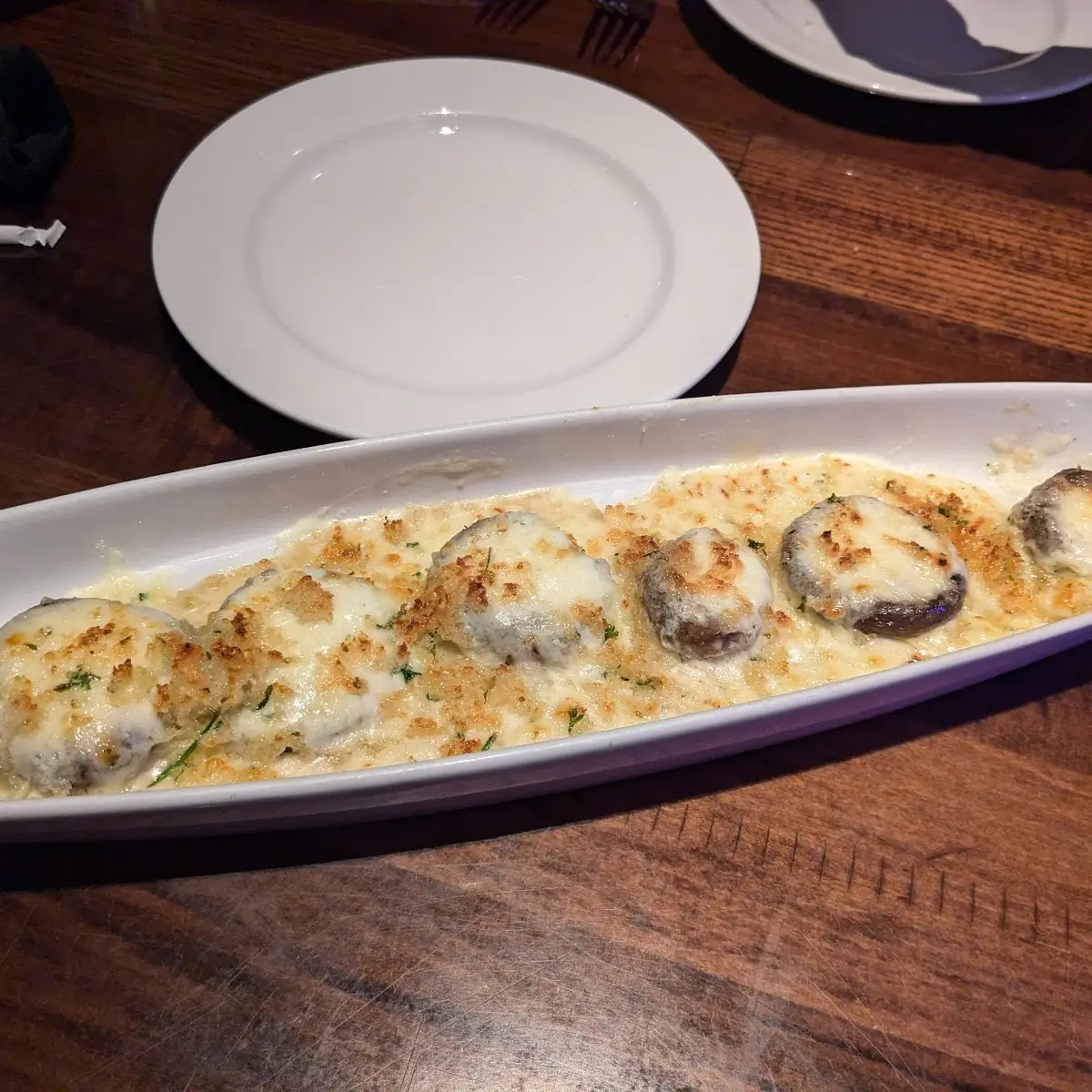 White Cheddar Stuffed Mushrooms