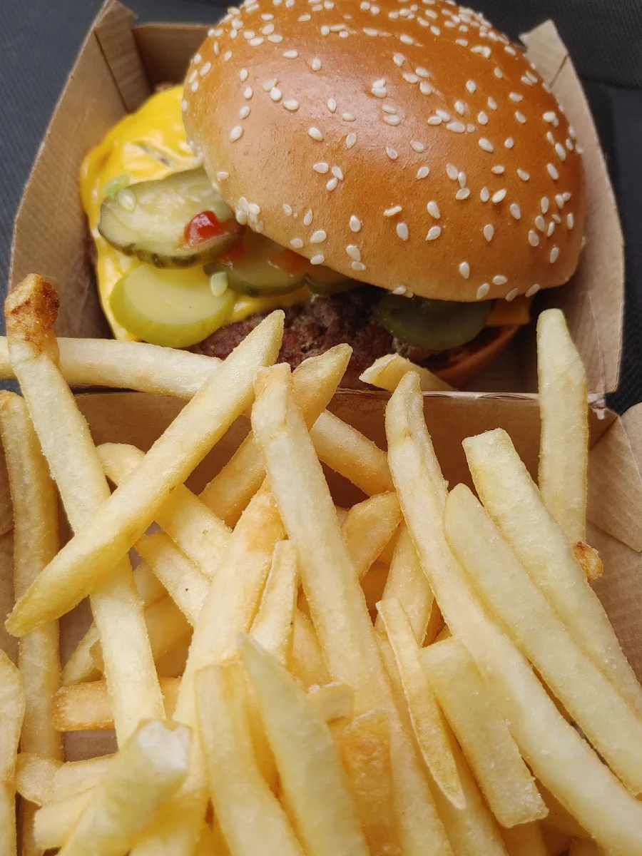 Quarter Pounder with Cheese and Extra Pickles and Fries, McDonald's