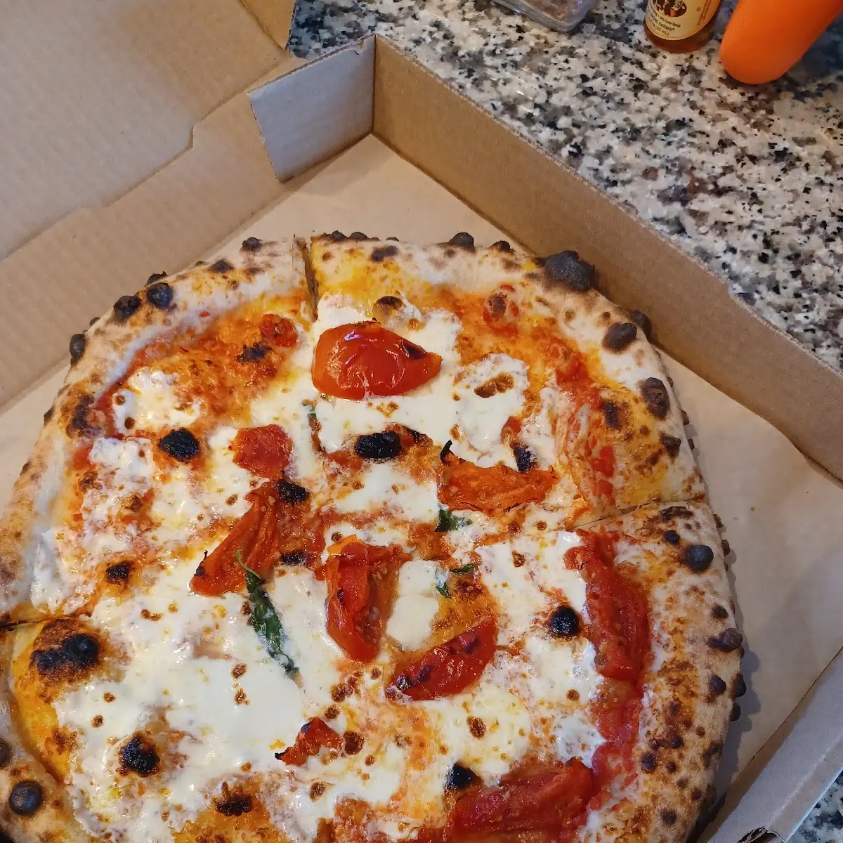 Margherita Pizza with Roasted Tomatoes