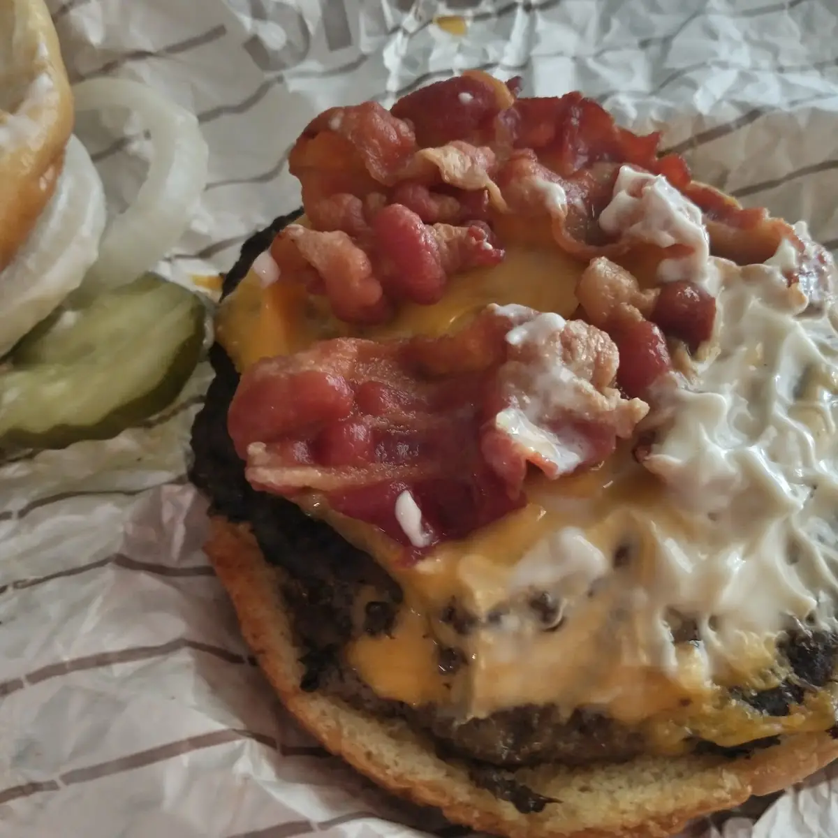 Bacon Cheeseburger Very Thin Patty's