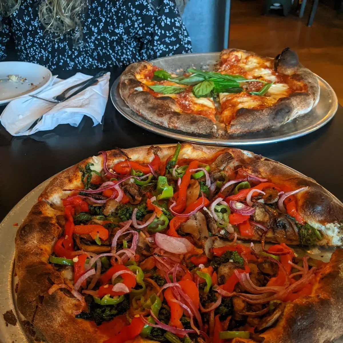 Vegetable Pizza Fire Roasted Vegetables