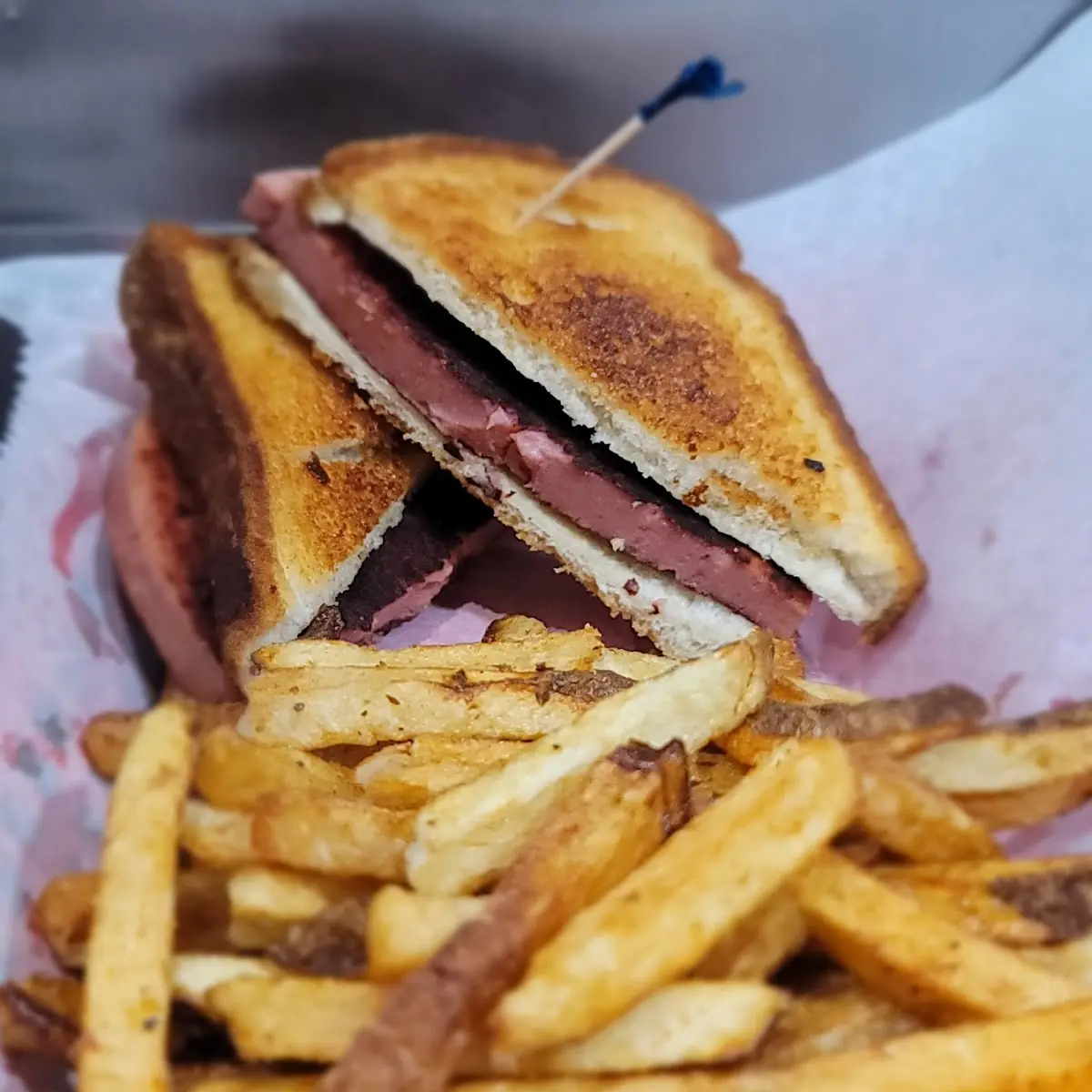 Fried Bologna Sandwich