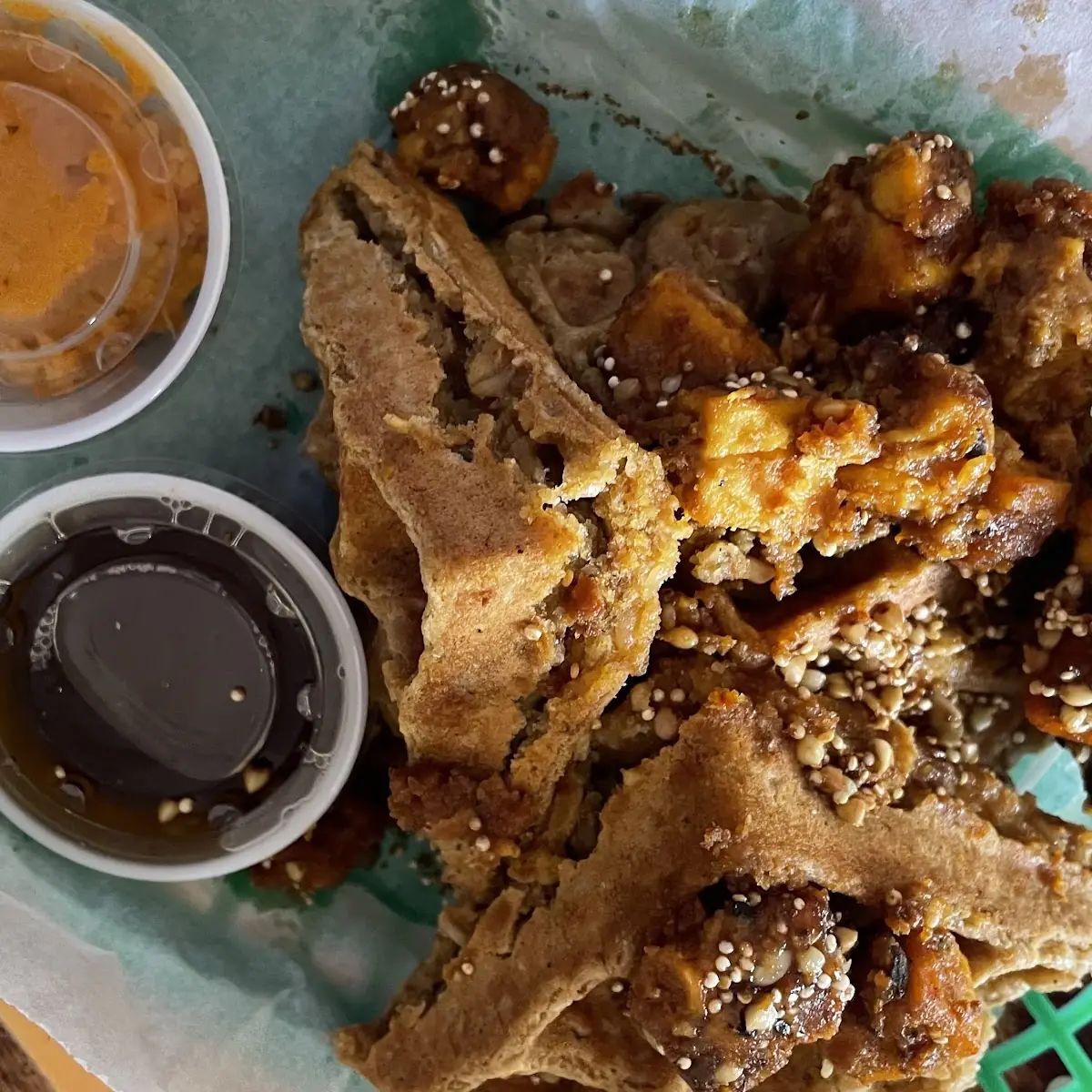 Vegan Chicken and Waffles