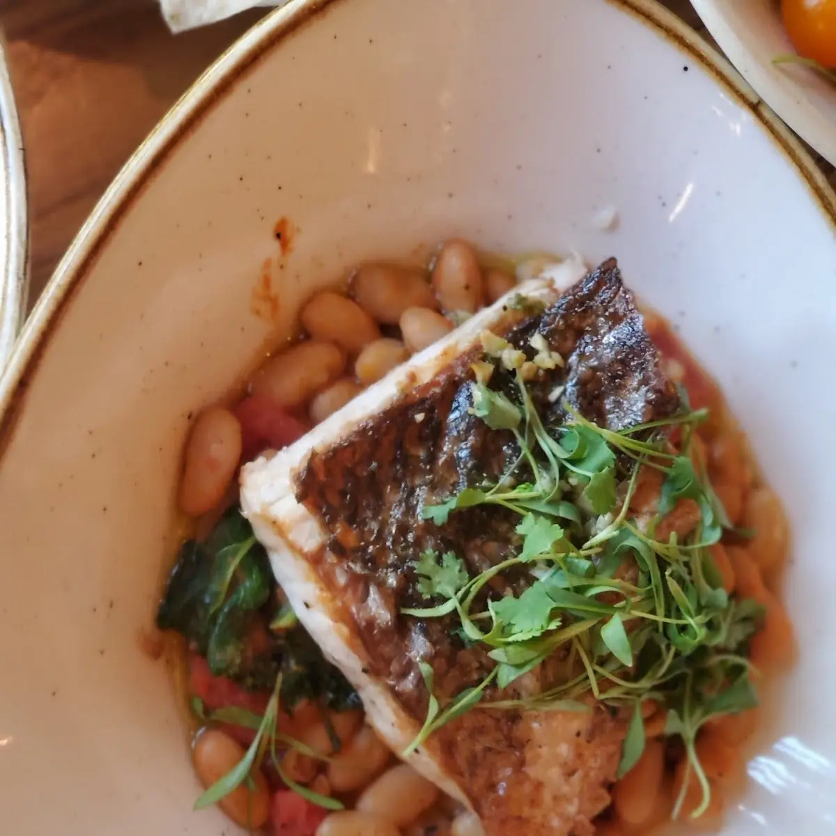 Pan Seared Striped Bass