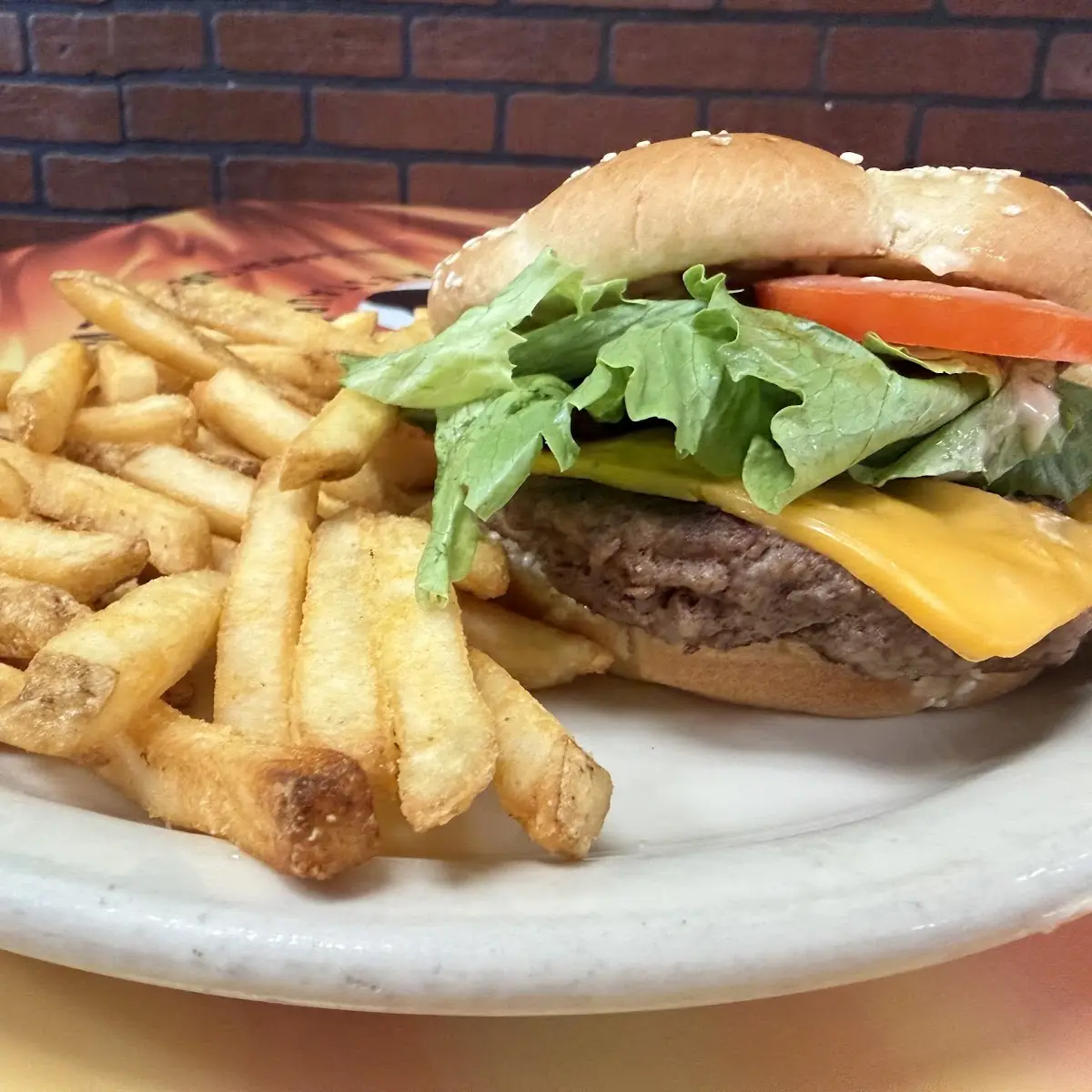 - Burger with French Fries