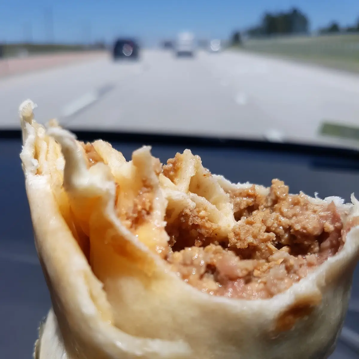 Beef and Bean Cheese Burrito