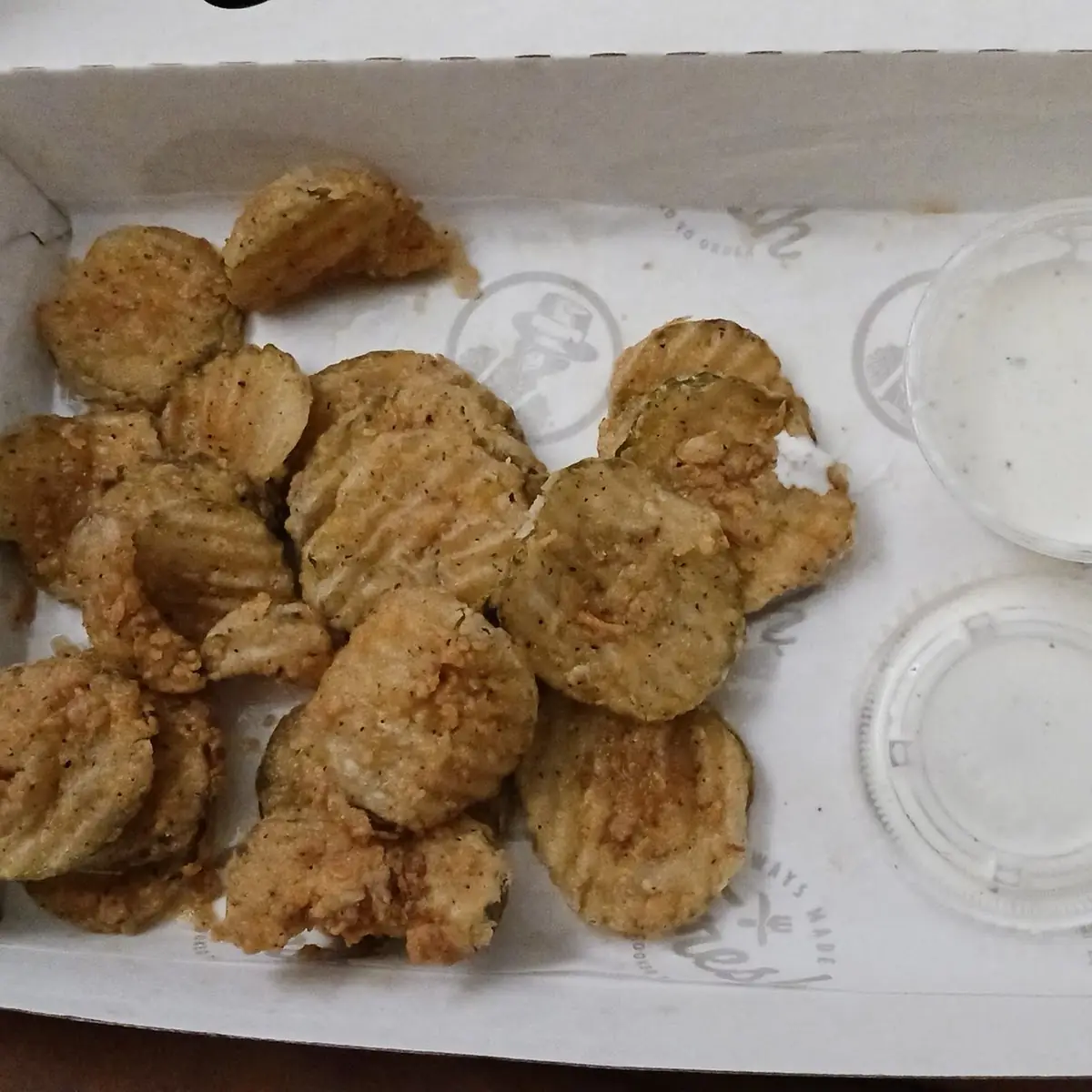 Fried Pickles and Ranch Dressing