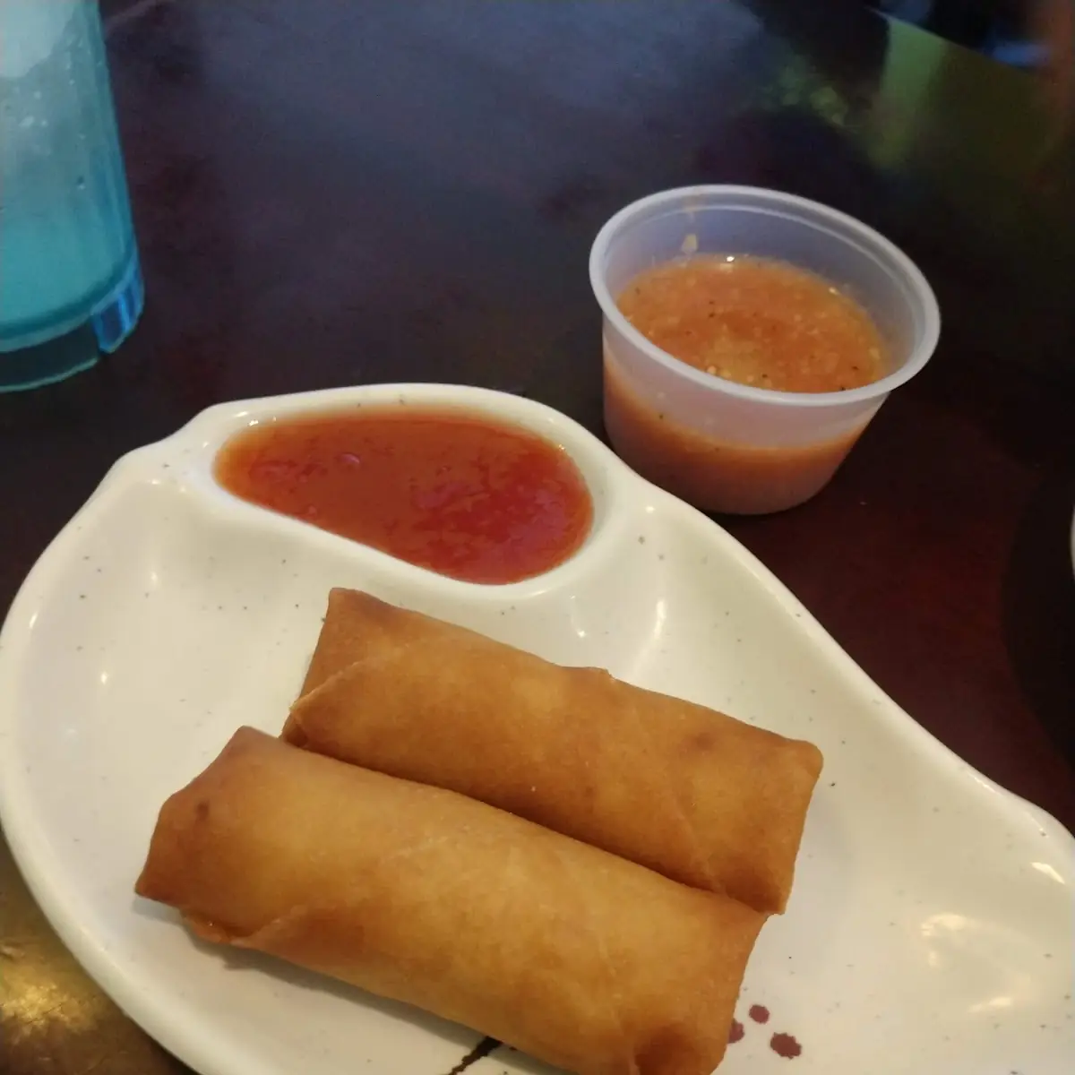 Golden Spring Rolls with Sweet Sauce