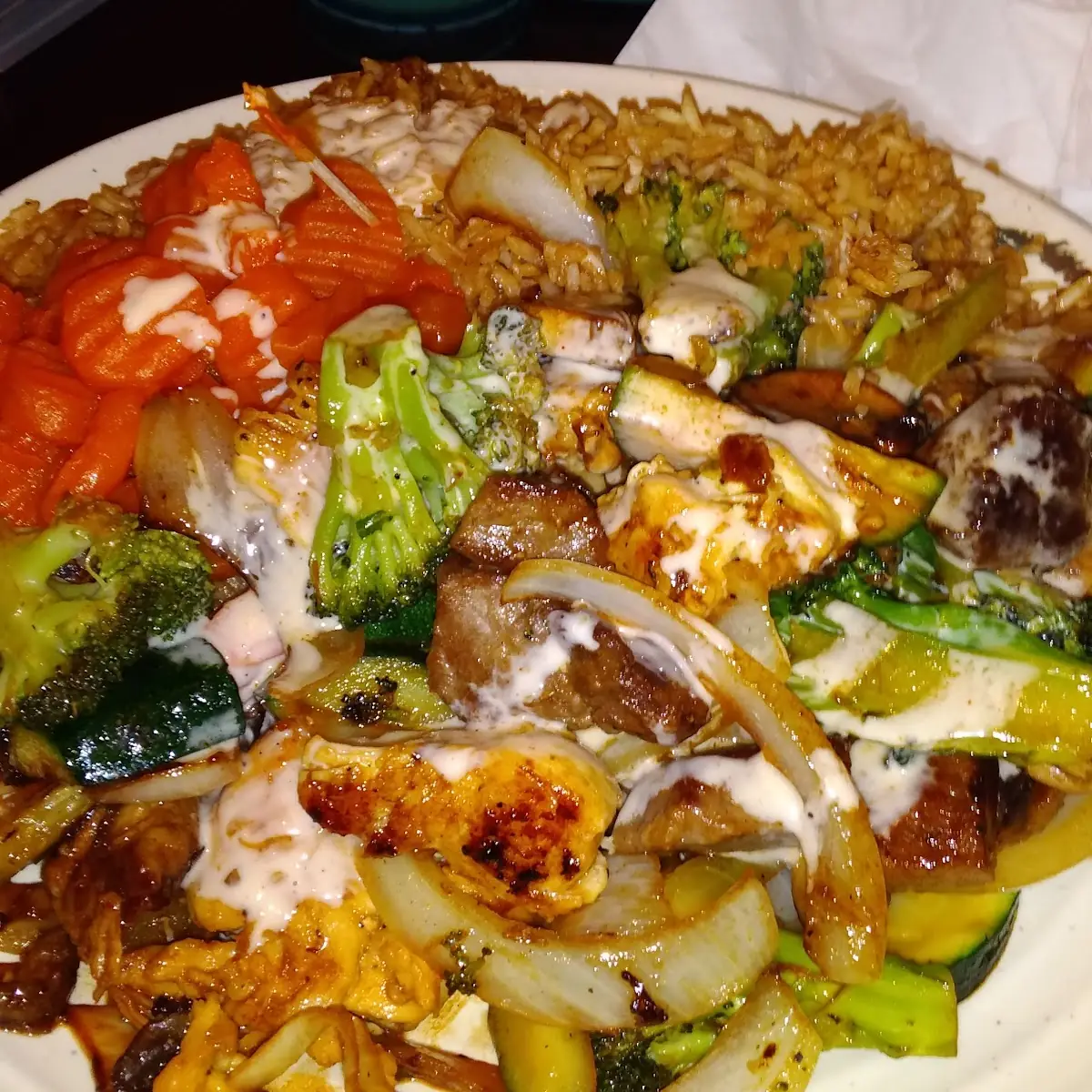 Hibachi Steak and Chicken Plate