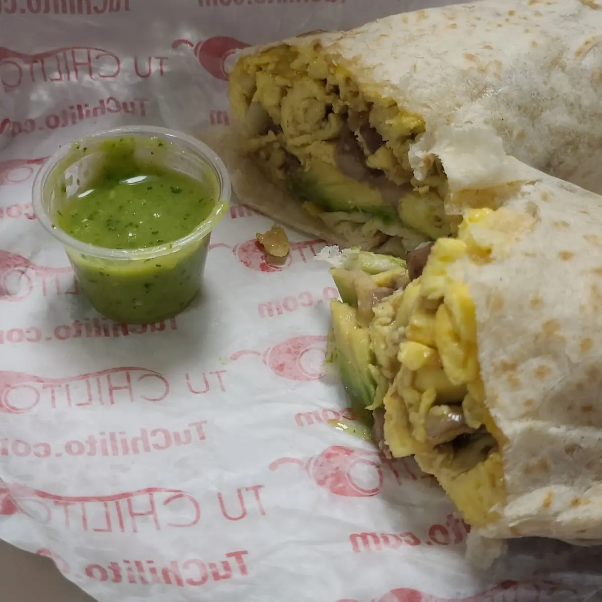 Avocado Breakfast Burrito