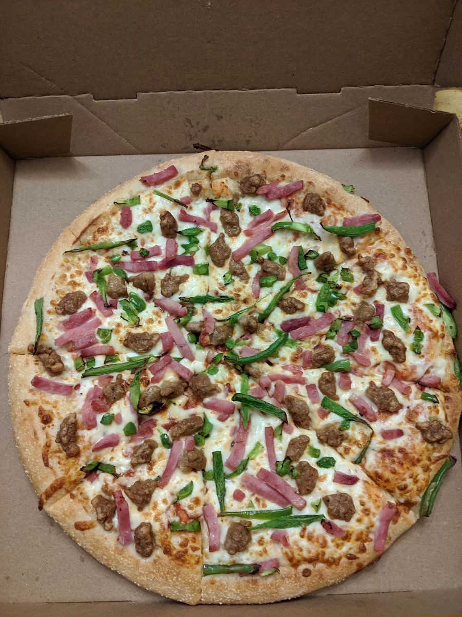 Ham and Sausage Pizza