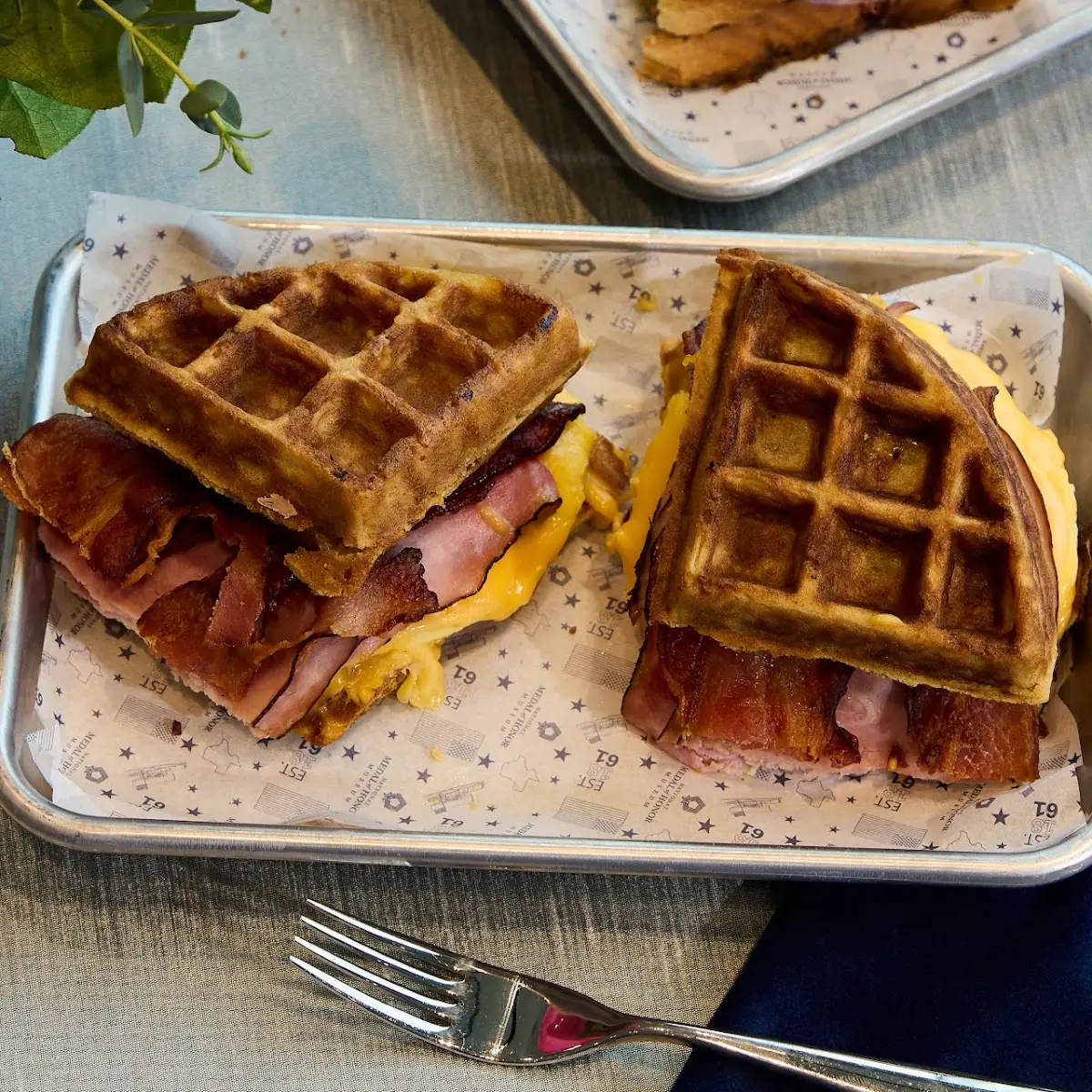 All American Waffle Breakfast Sandwich