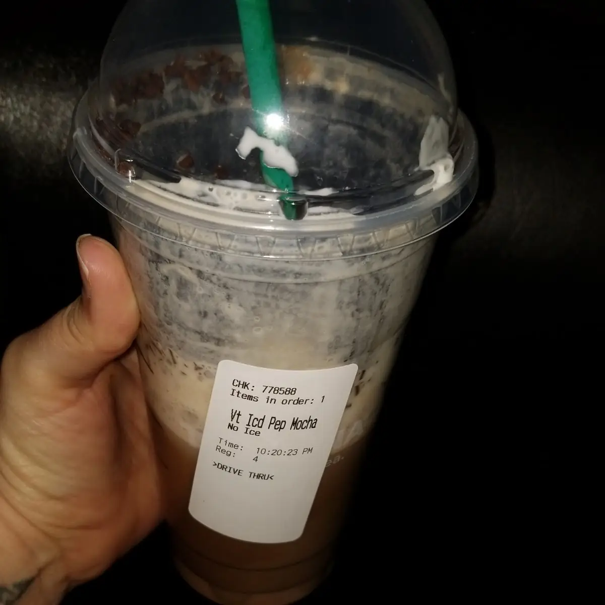 Iced Peppermint Mocha Latte