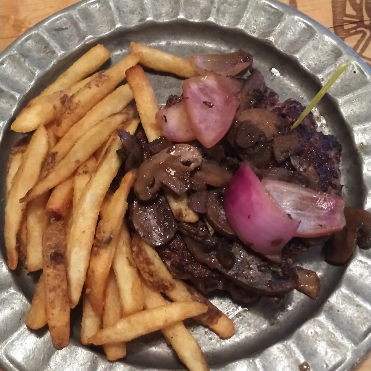 Hamburger Steak and Fries