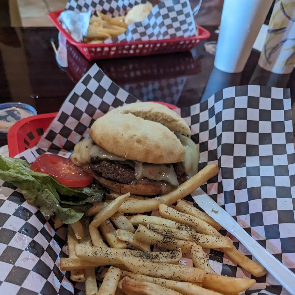 Green Chile Cheeseburger