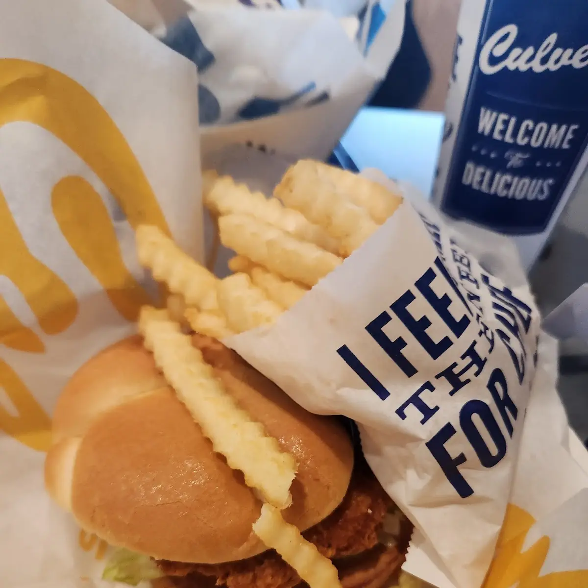 Double Cheeseburger and Fries