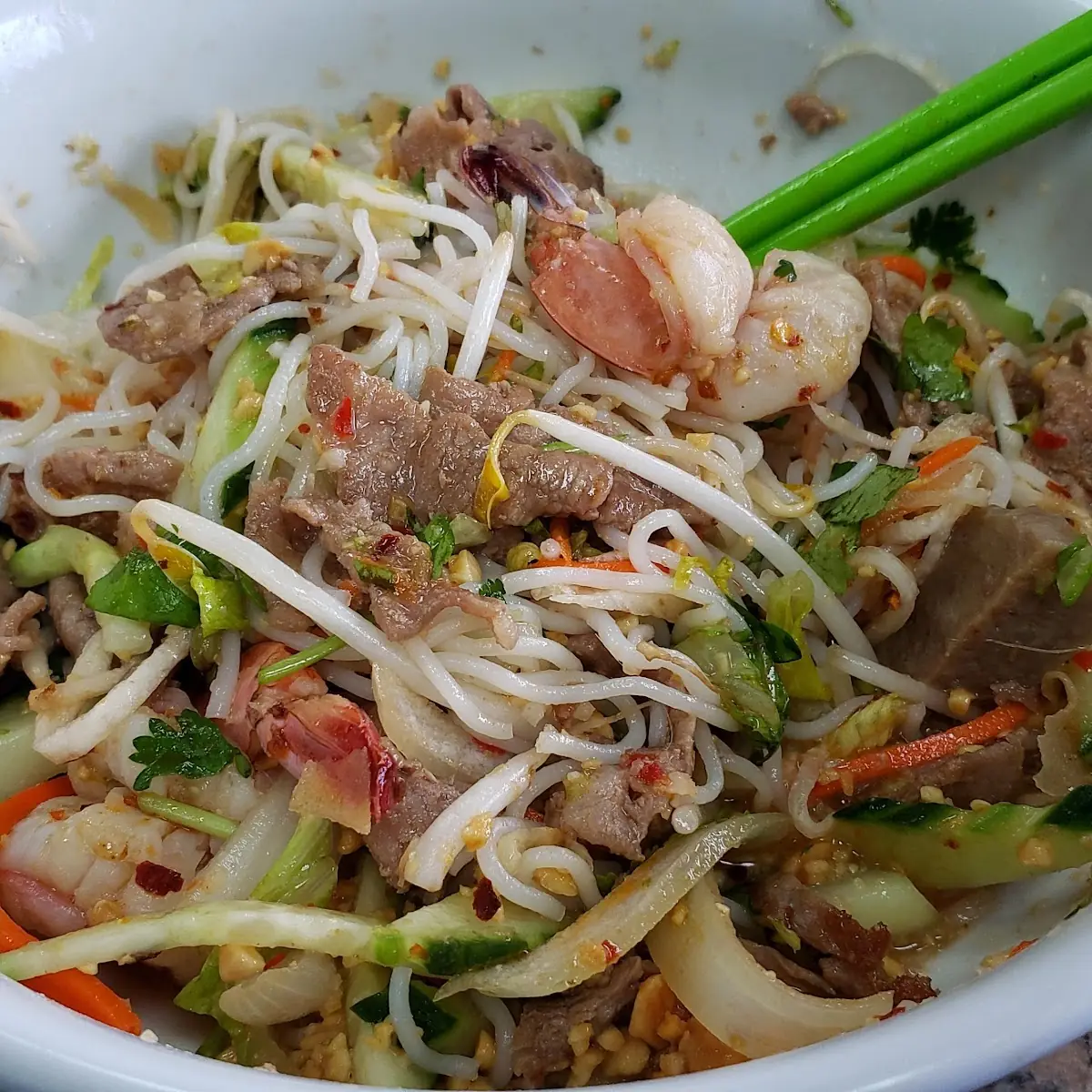 3. Tofu or Pork or Beef or Chicken Over Vermicelli