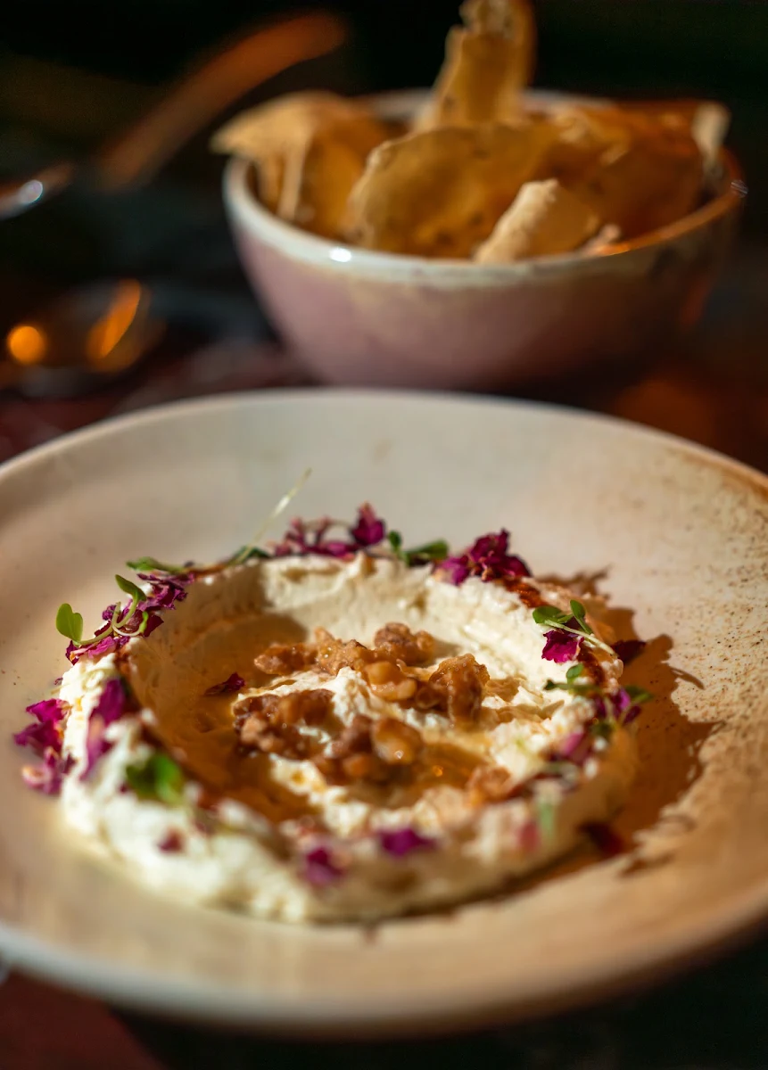 Whipped Goat Cheese & Naan