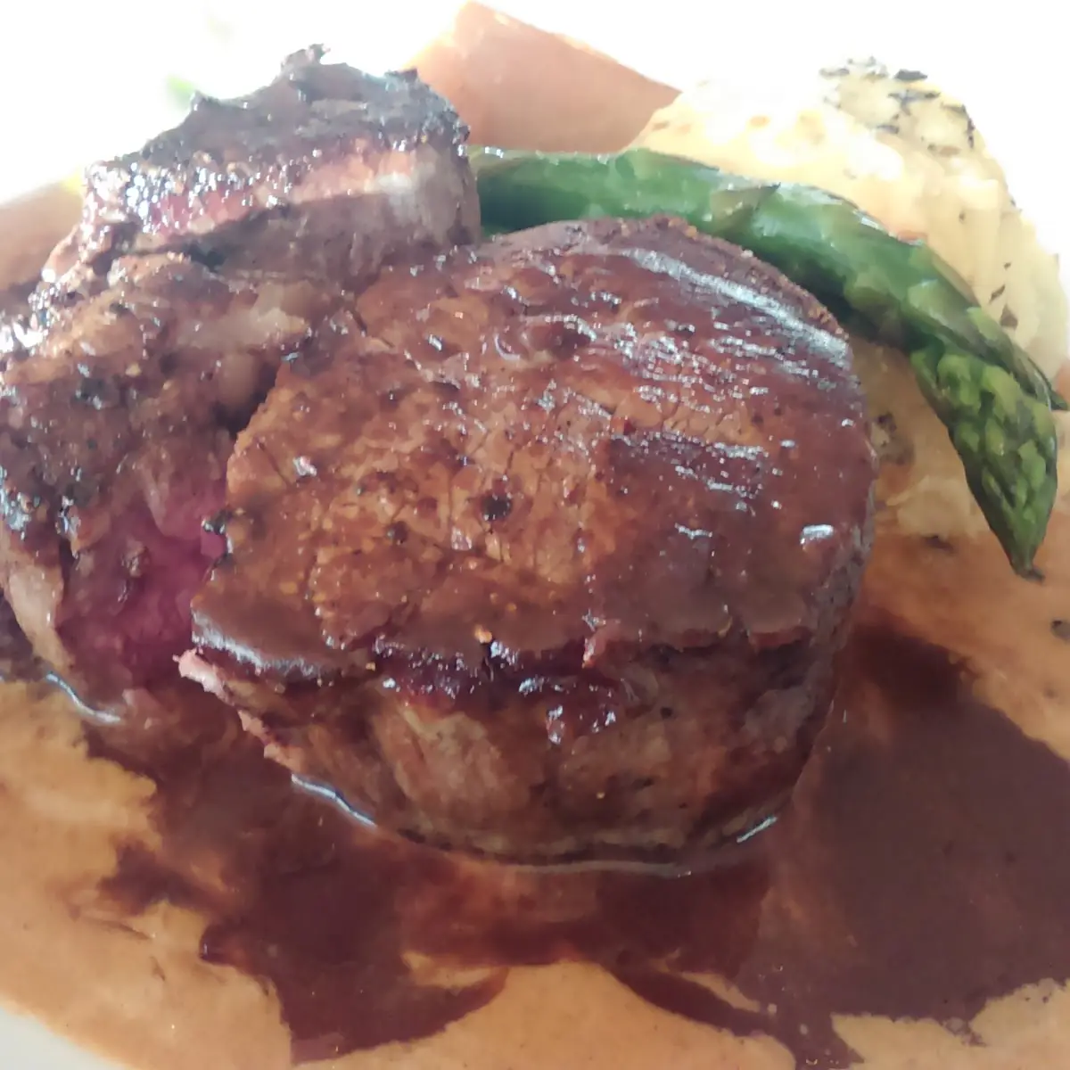 Filet Mignon with Bacon-Cherry-Shallot Compote