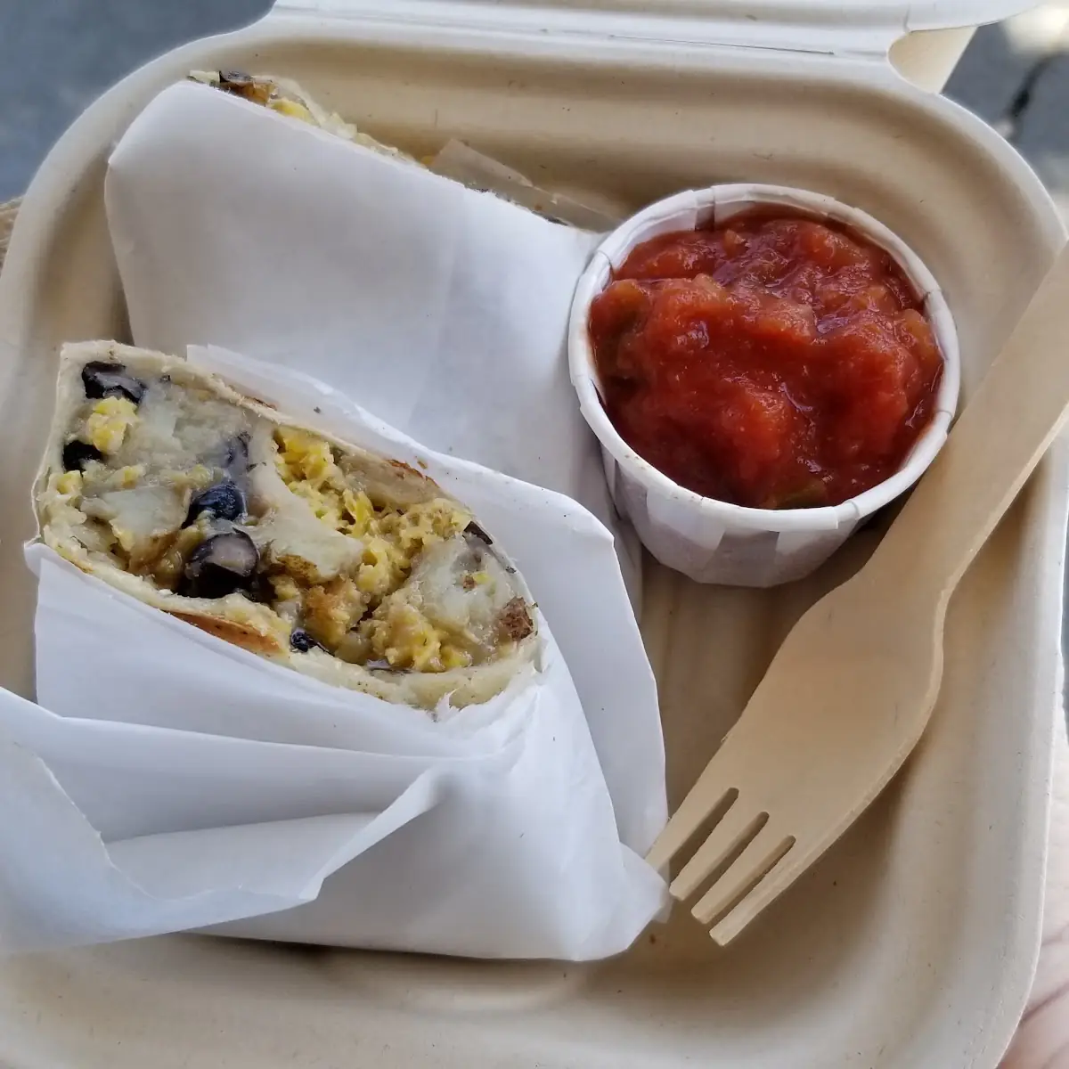 Black Bean and Cheese Burrito