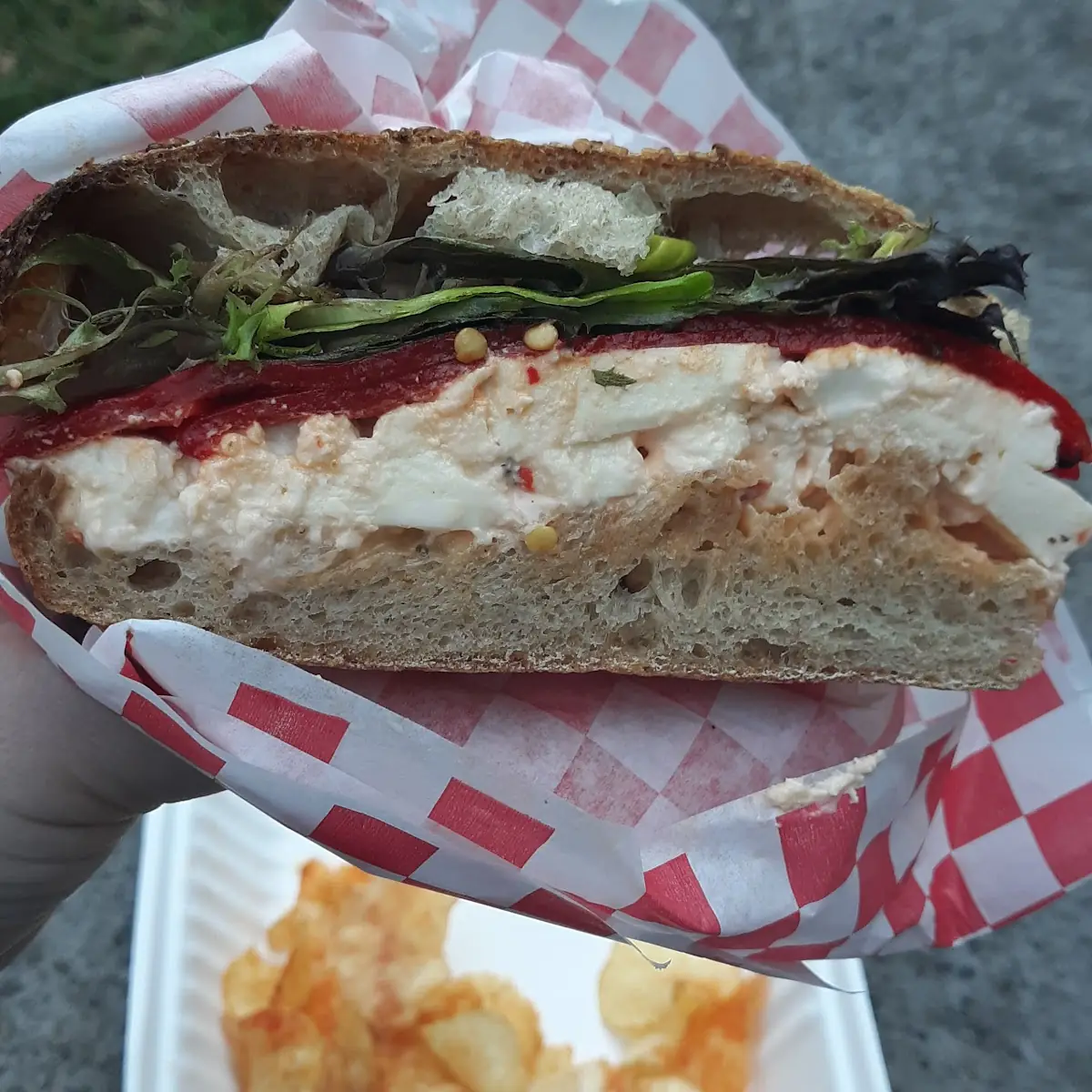 Roasted Red Pepper Sandwich