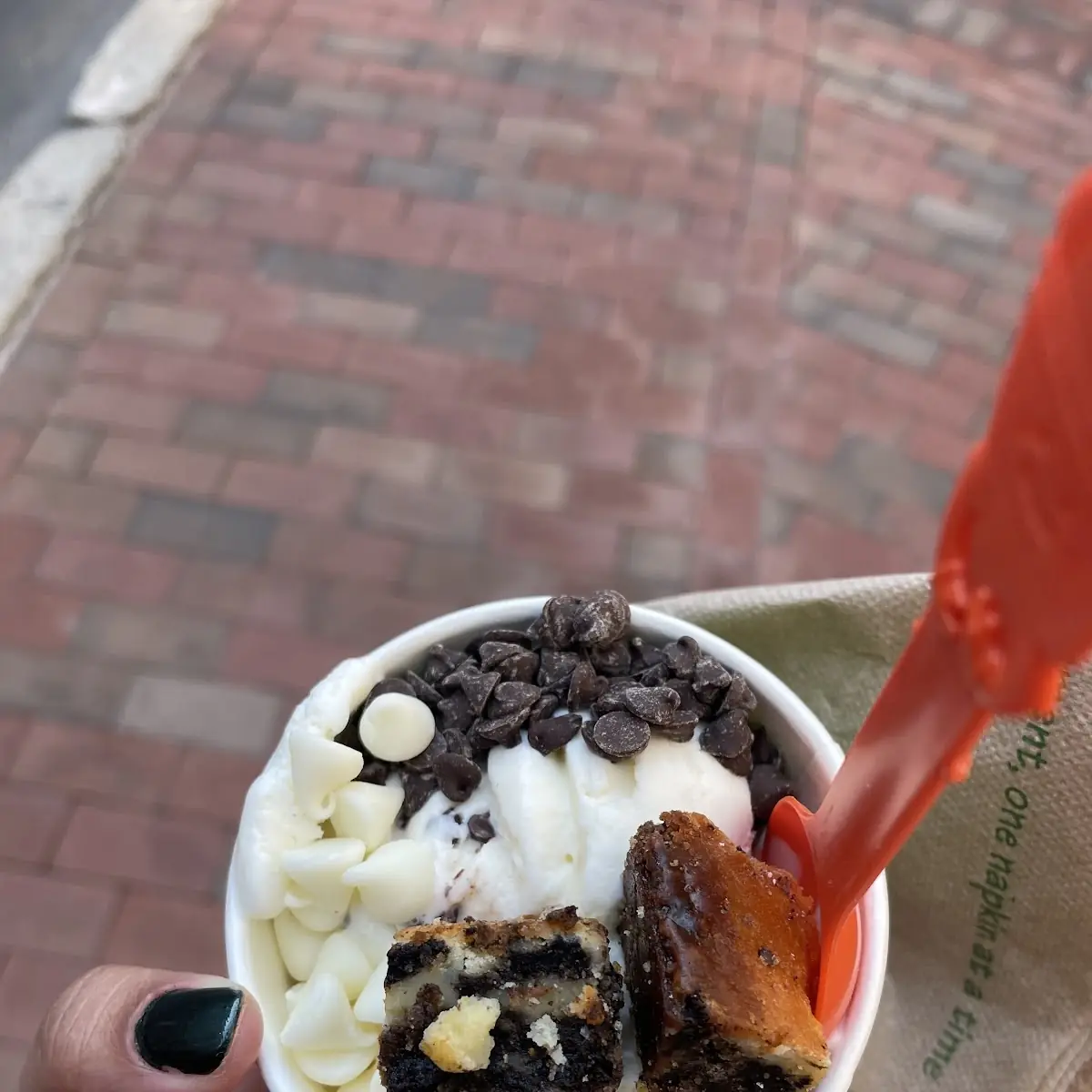 Mint Chocolate Chip Frozen Yogurt