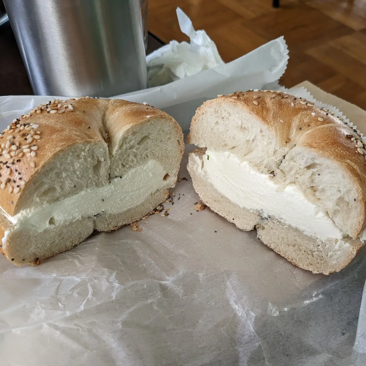 Everything Bagel with Cream Cheese