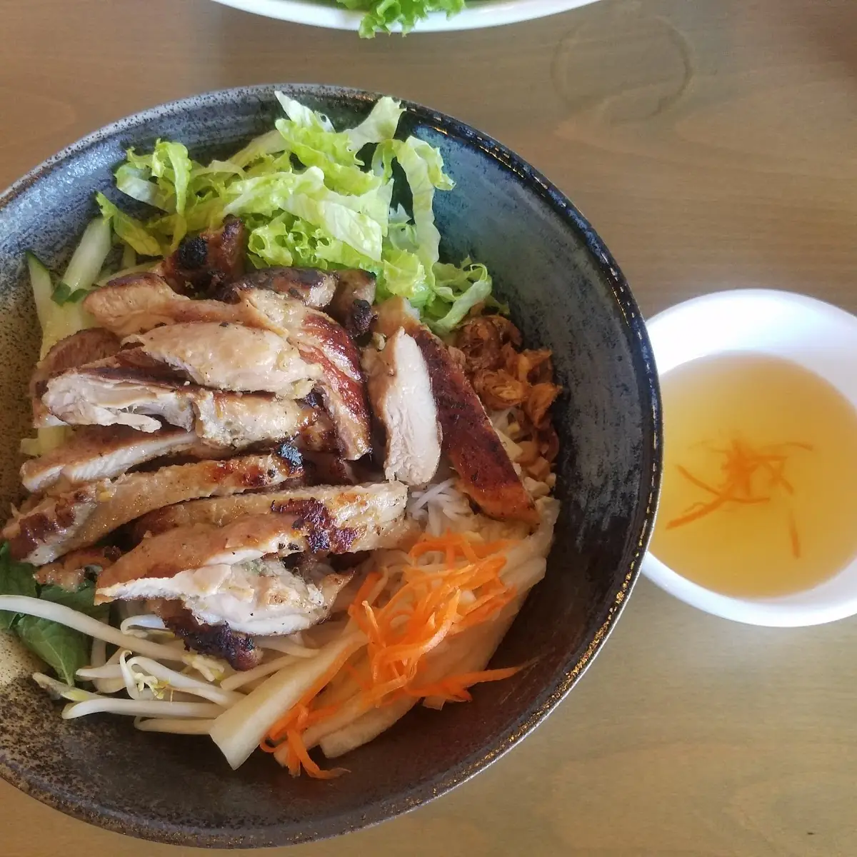 Lemongrass Chicken with Rice Noodles