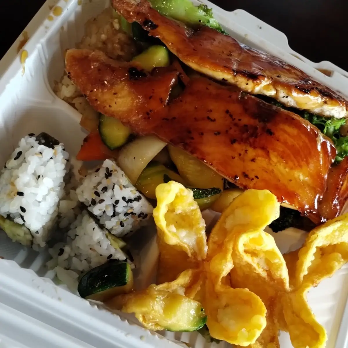 Salmon Teriyaki Bento Box