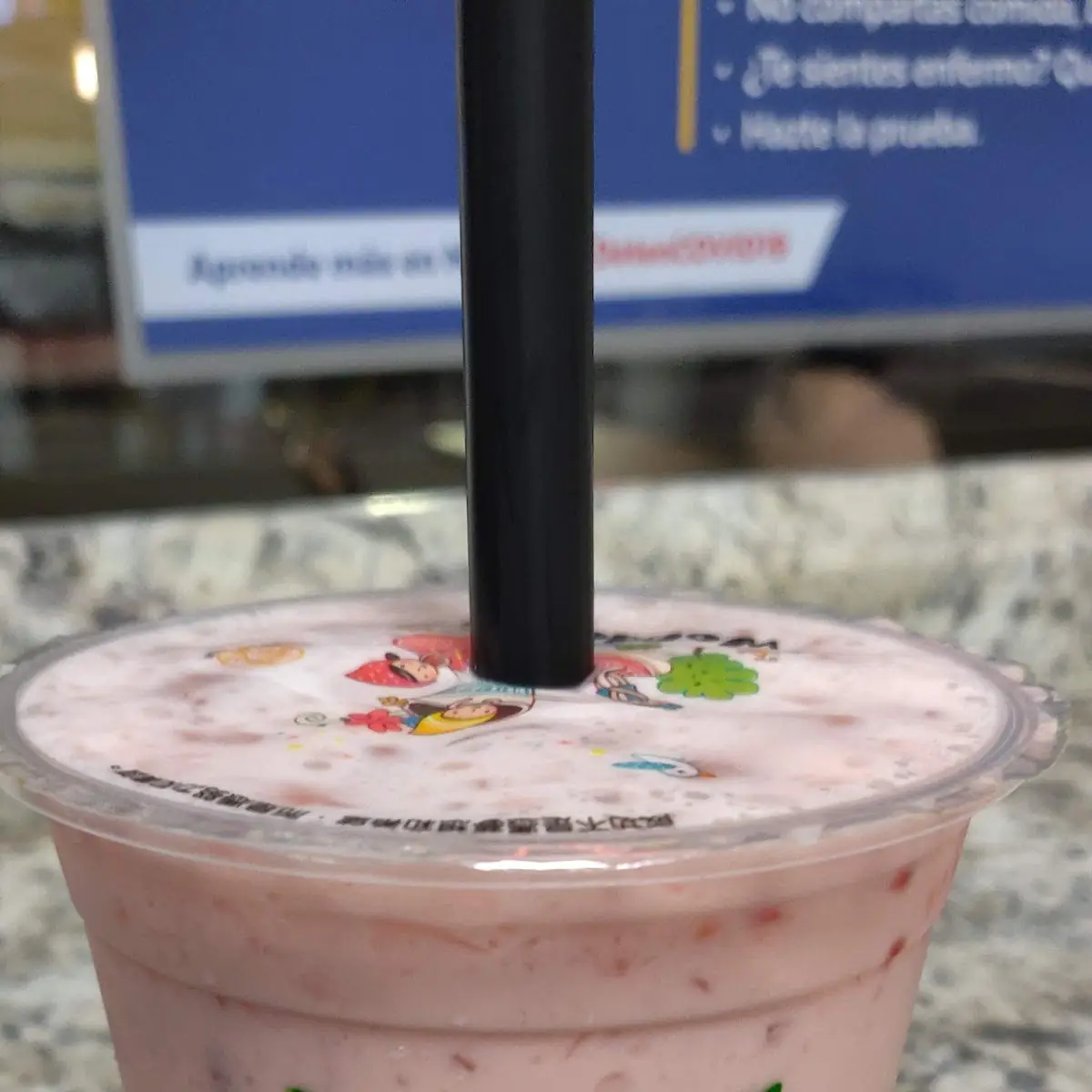 Strawberry Boba Tea