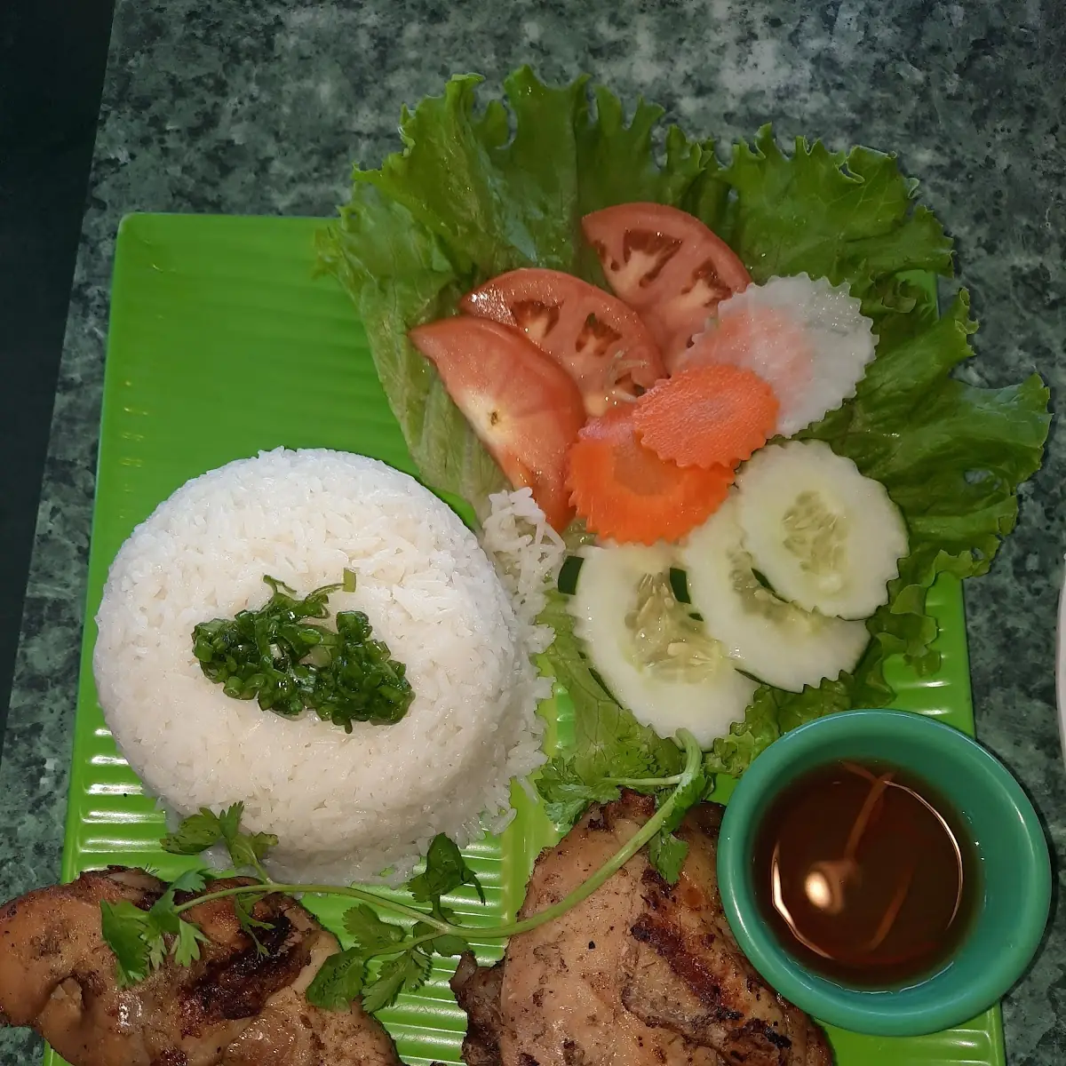 Grill Chicken with Rice