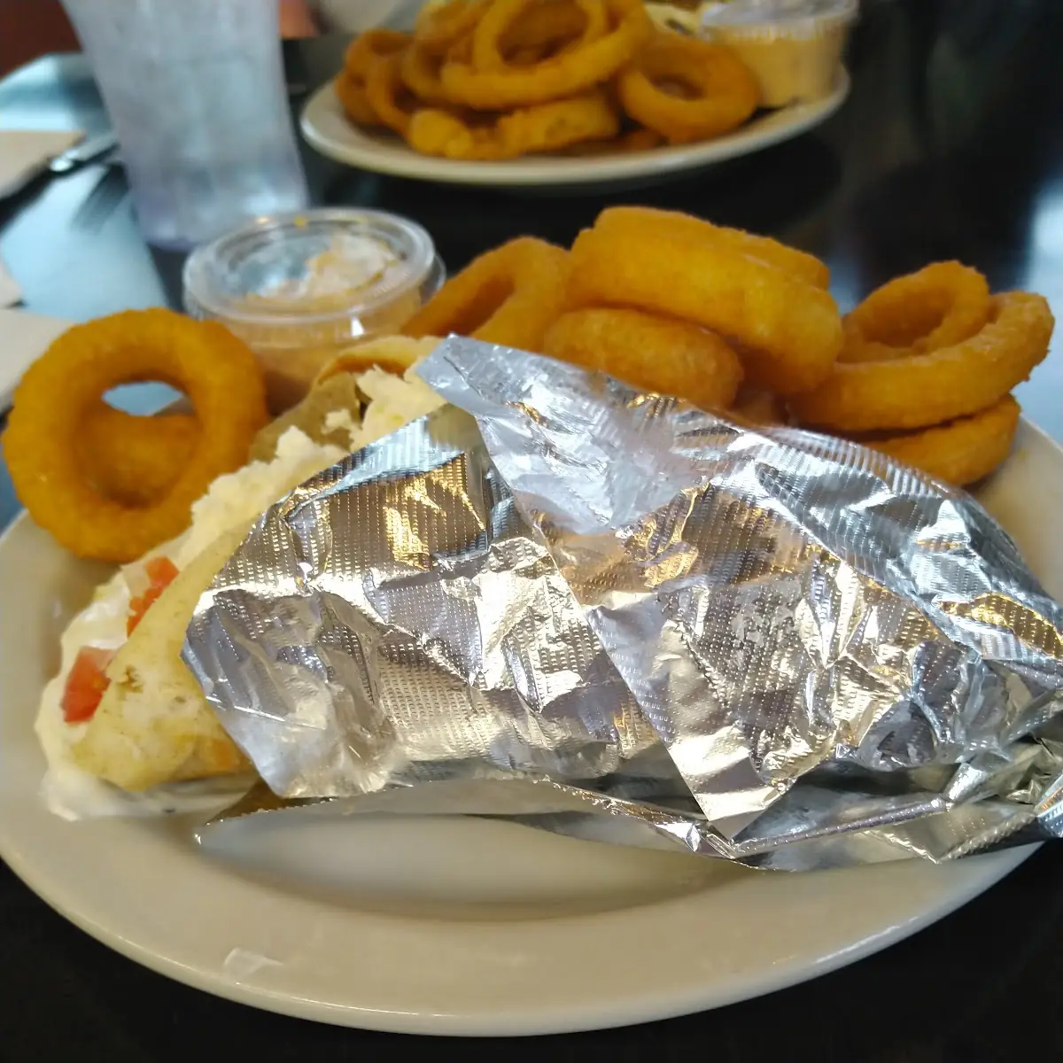 Gyro Supreme with Onion Rings
