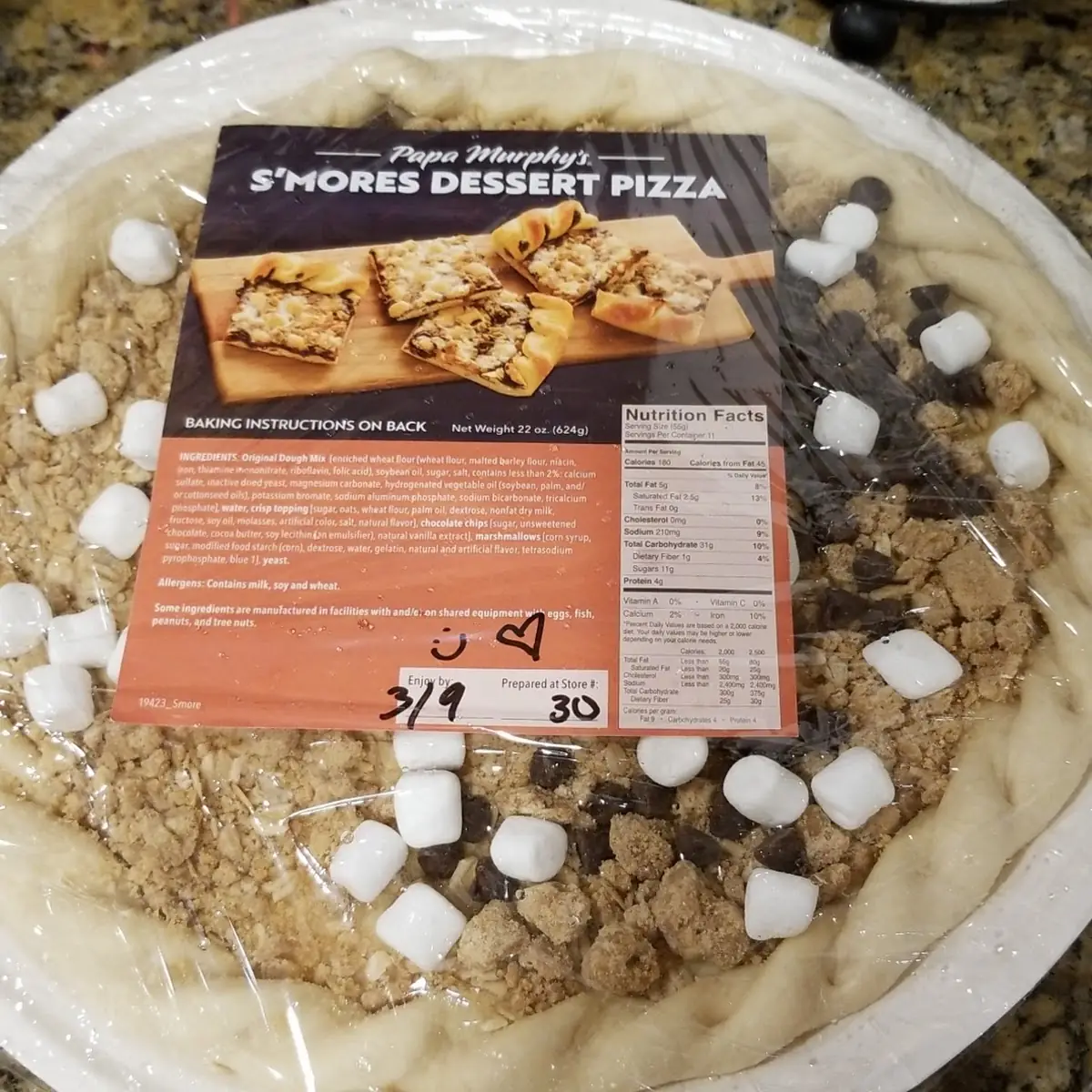 Smores Pizza Currently Unavailable