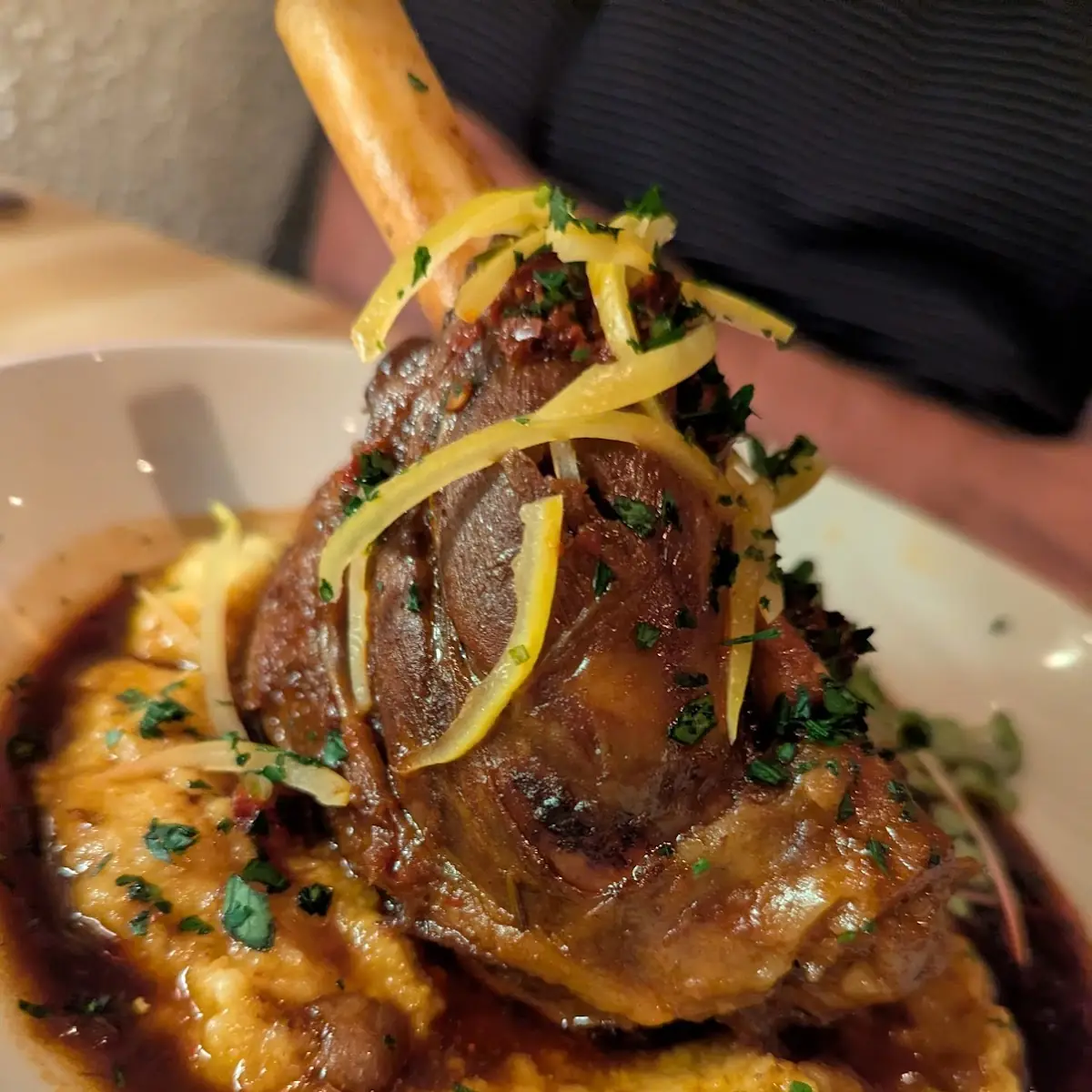 Lamb Shank with Polenta