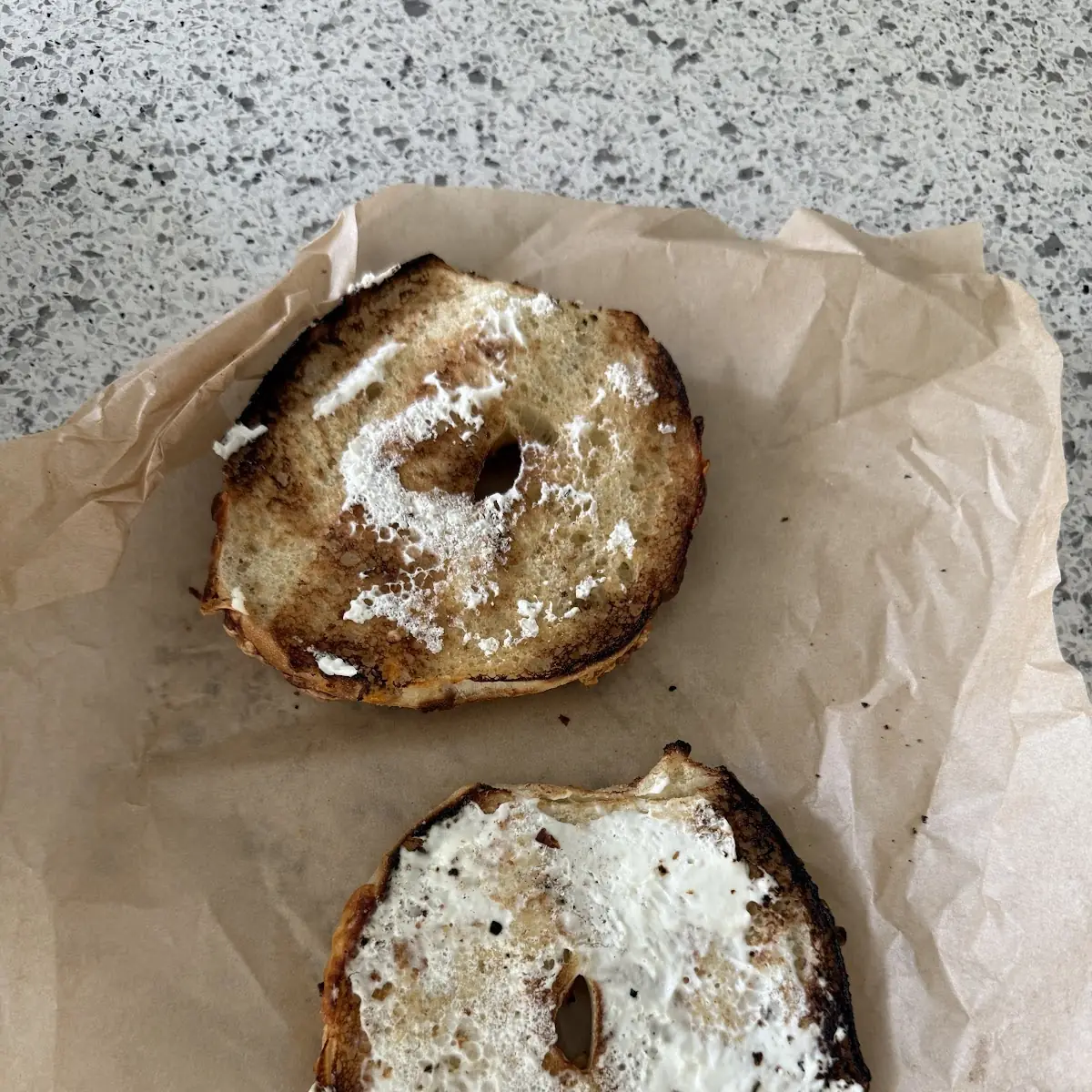 Asiago Bagel with Cream Cheese
