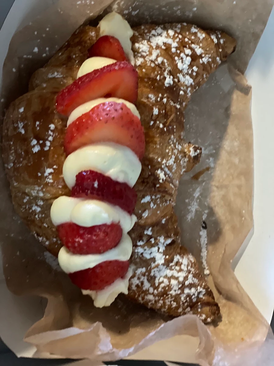 Strawberry Cream Cheese Filled Croissant
