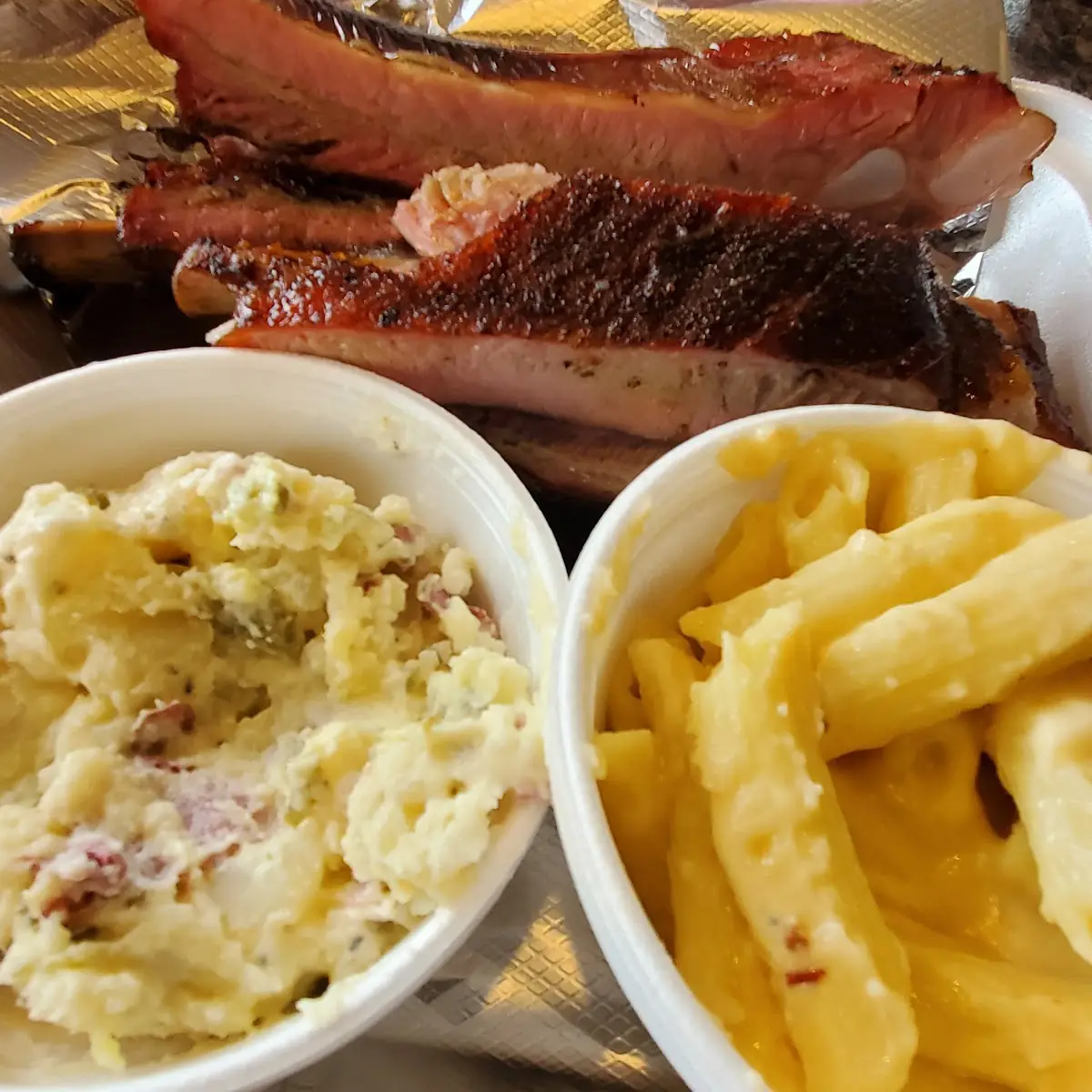 Brisket Pulled Pork Ribs and the Fix'NS