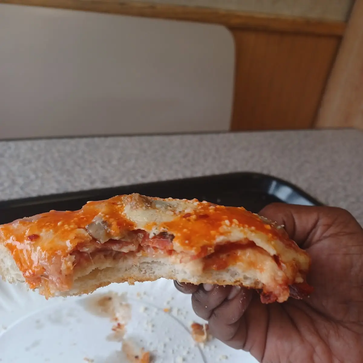 Pepperoni Mushroom Pizza by the Slice
