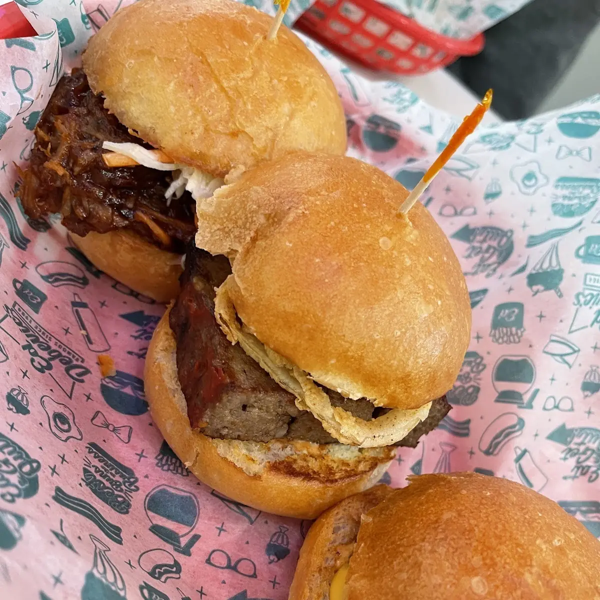 Beef and Pulled Pork Sliders