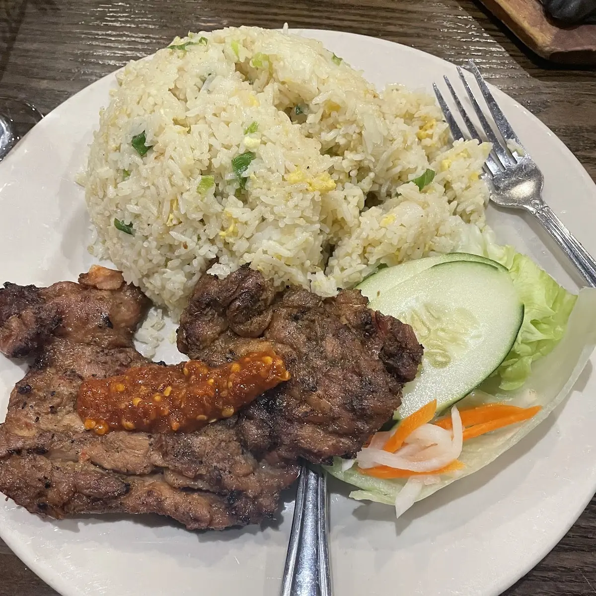Broken Rice with Grilled Short Rib Beef