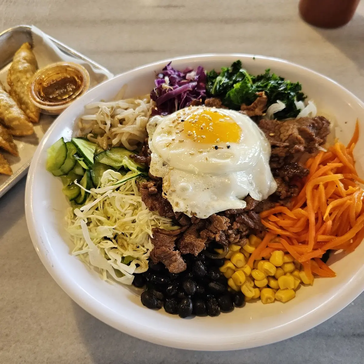 Bulgogi Bibimbap Bowl with Rice Base