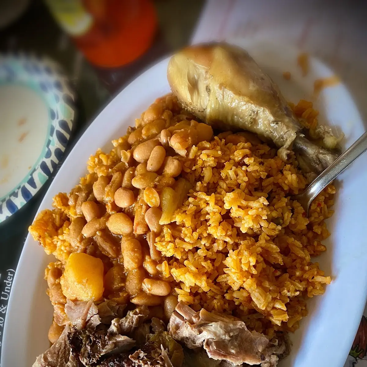 Rice with White Beans and Pulled Pork