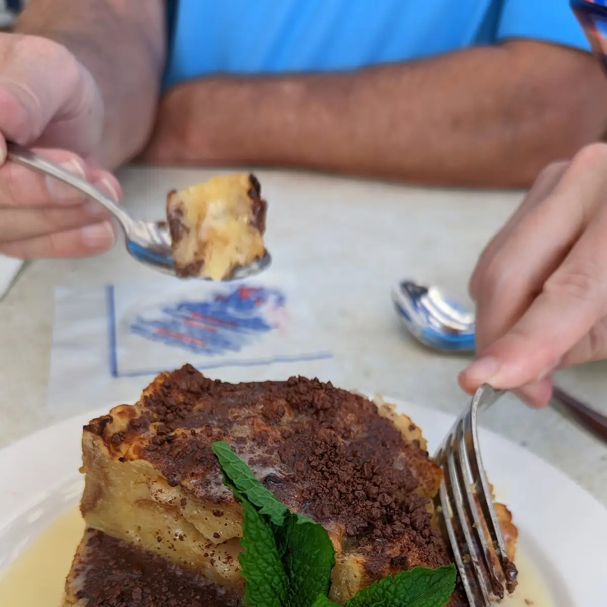 White Chocolate Bread Pudding