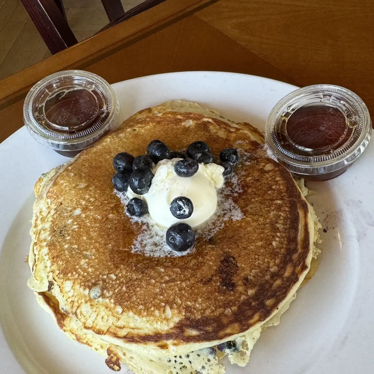 Single Blueberry Pancake