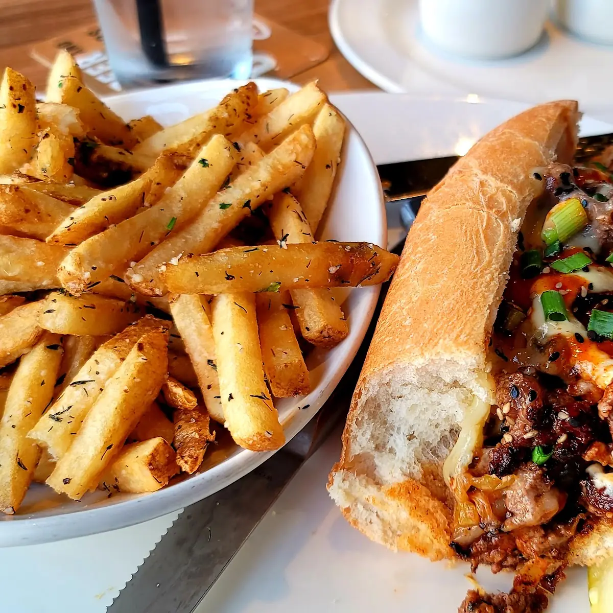 Korean Cheesesteak Sandwich