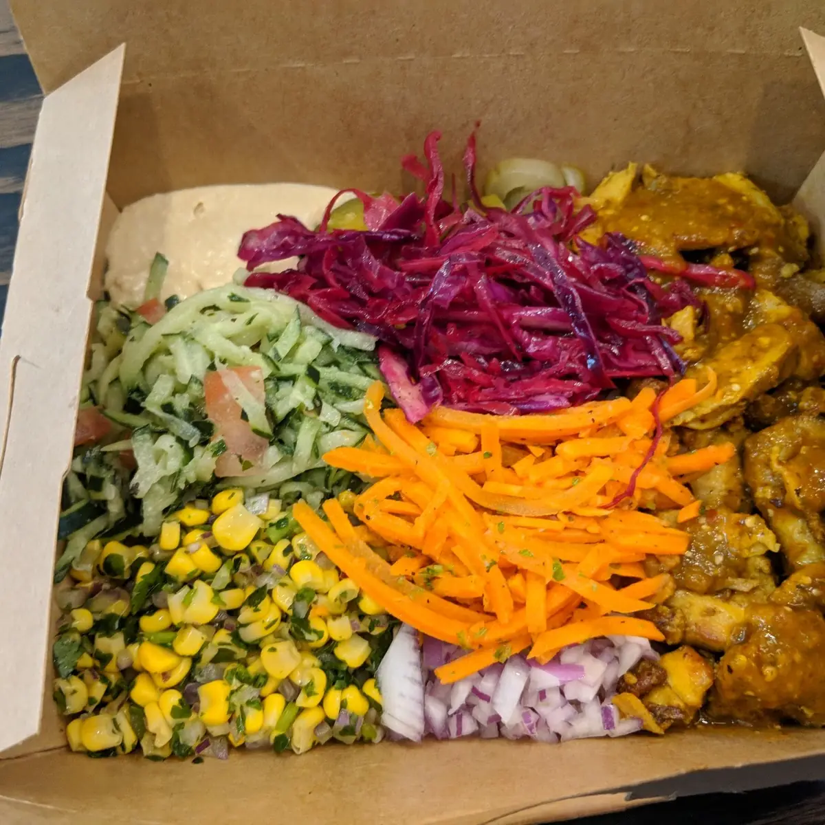 Chicken Shawarma and Falafel