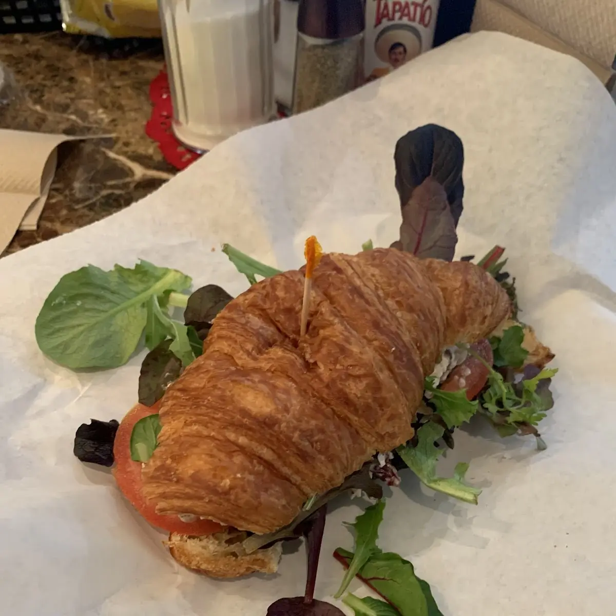 Chicken Salad on a Croissant
