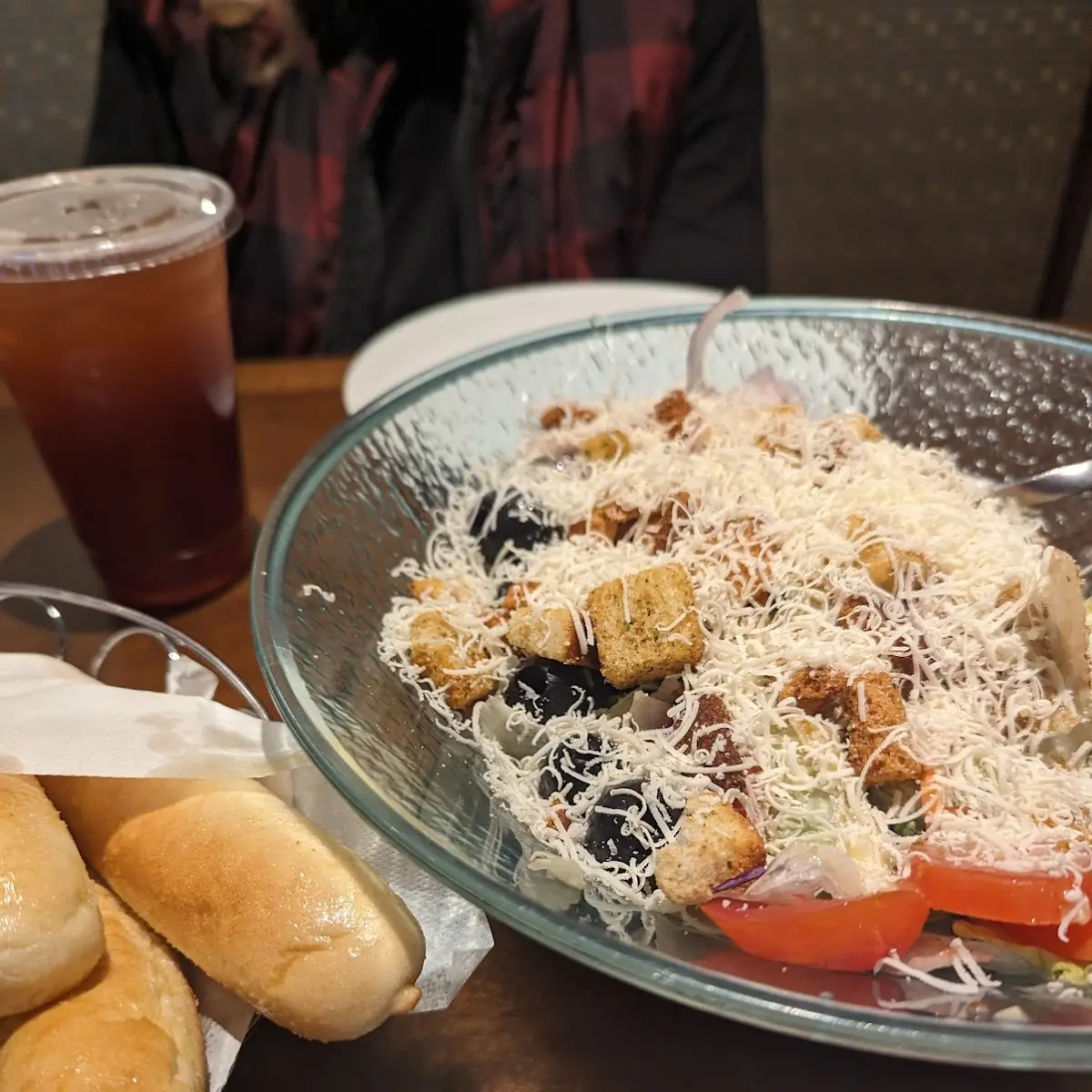 Salad and Bread Sticks